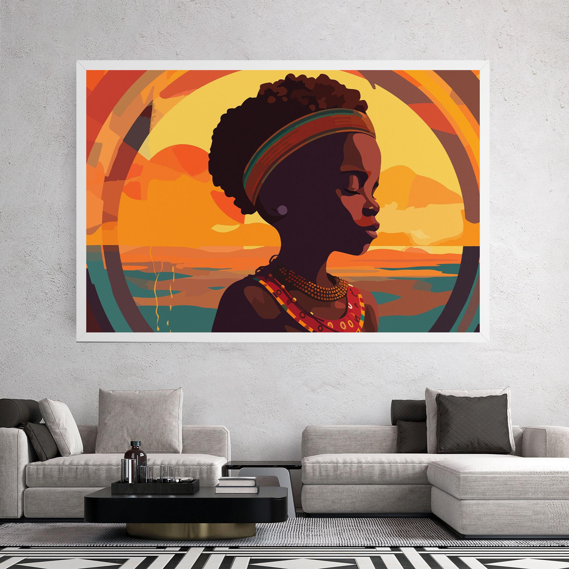 Tablou Canvas African Pretty Child mockup 2