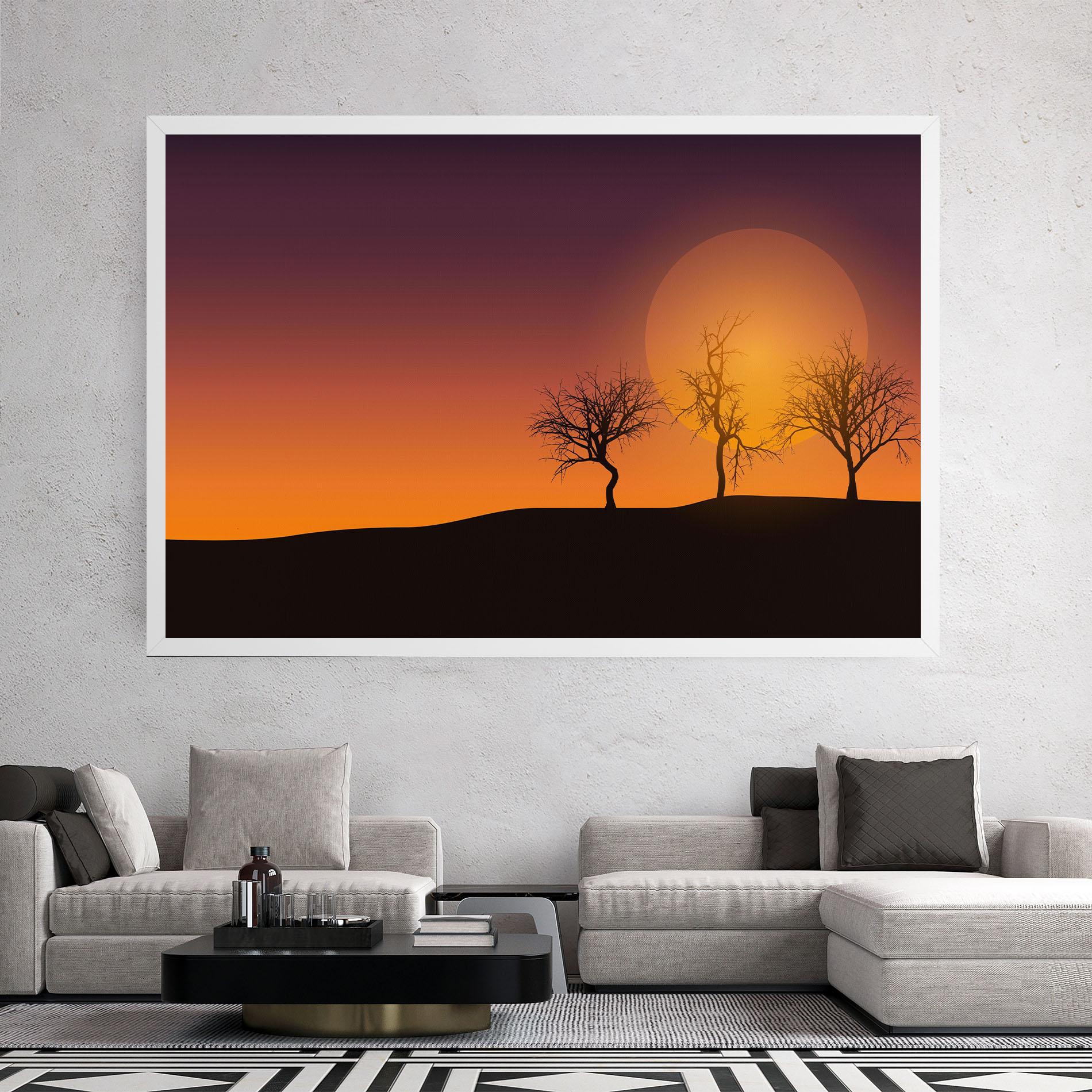 Tablou Canvas African Sunset mockup 2