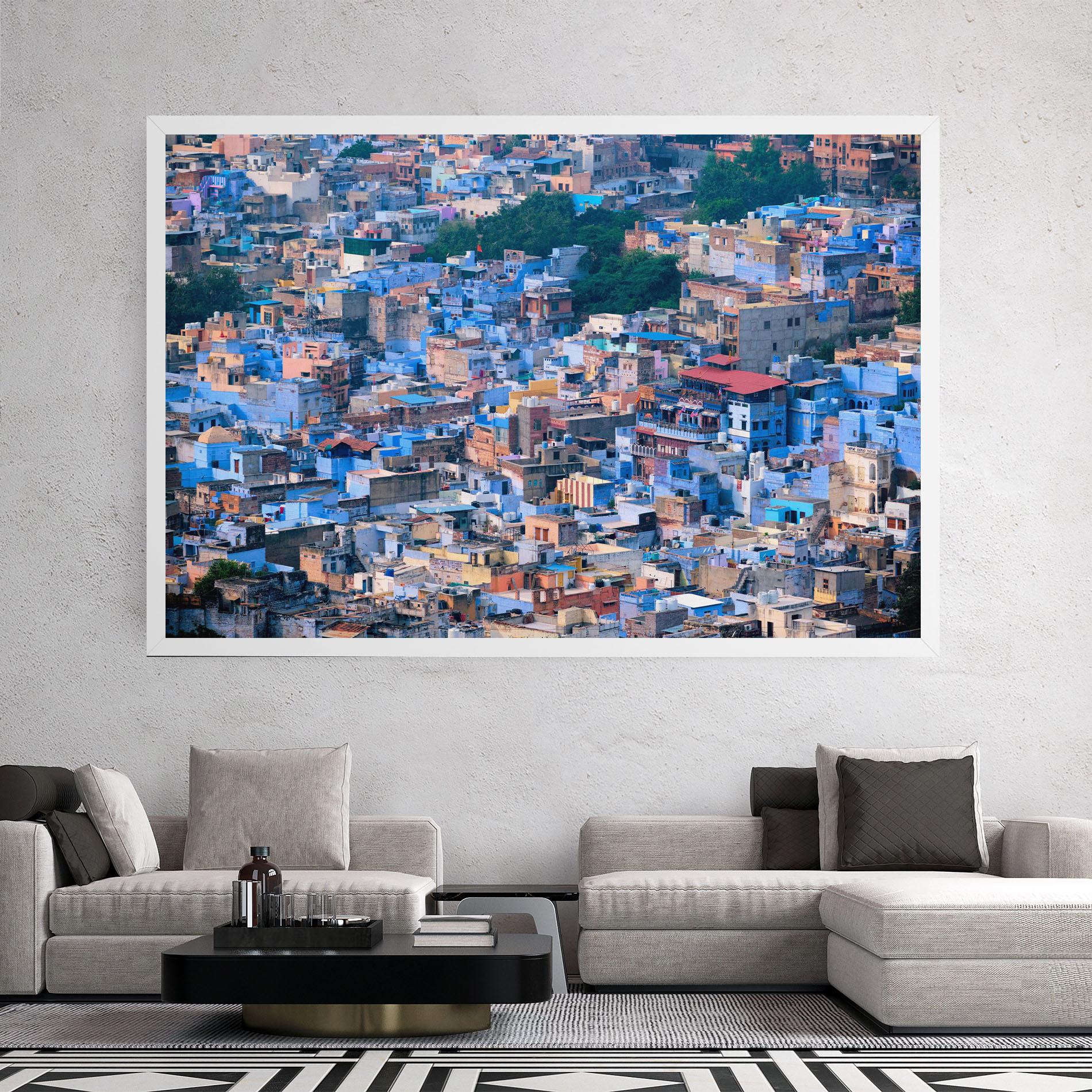 Tablou Canvas Blue City India mockup 2
