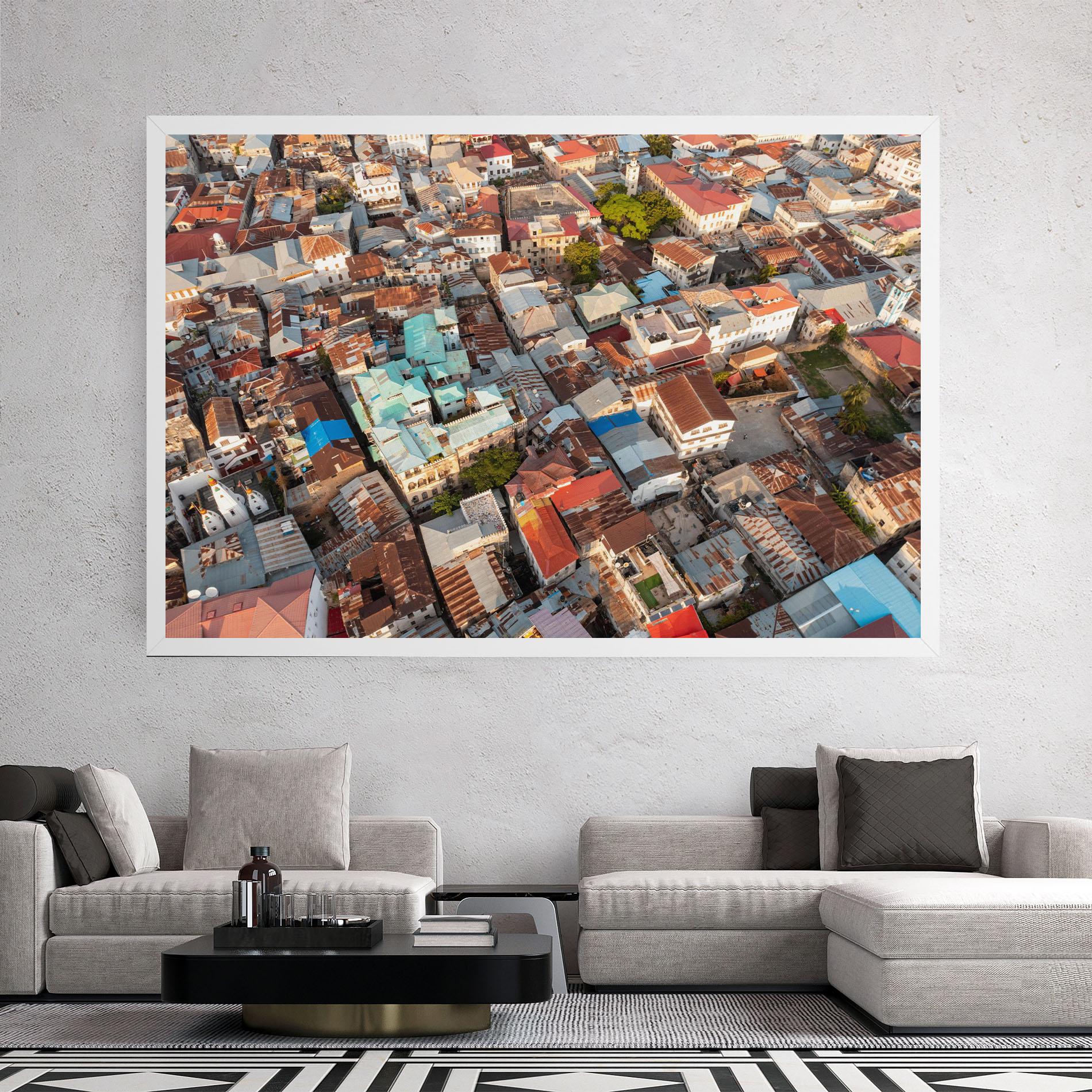 Tablou Canvas Island Tanzania Buildings mockup 2