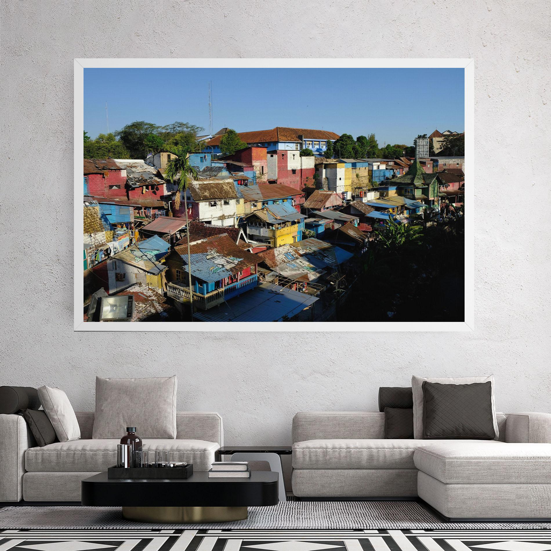 Tablou Canvas Slum Building mockup 2