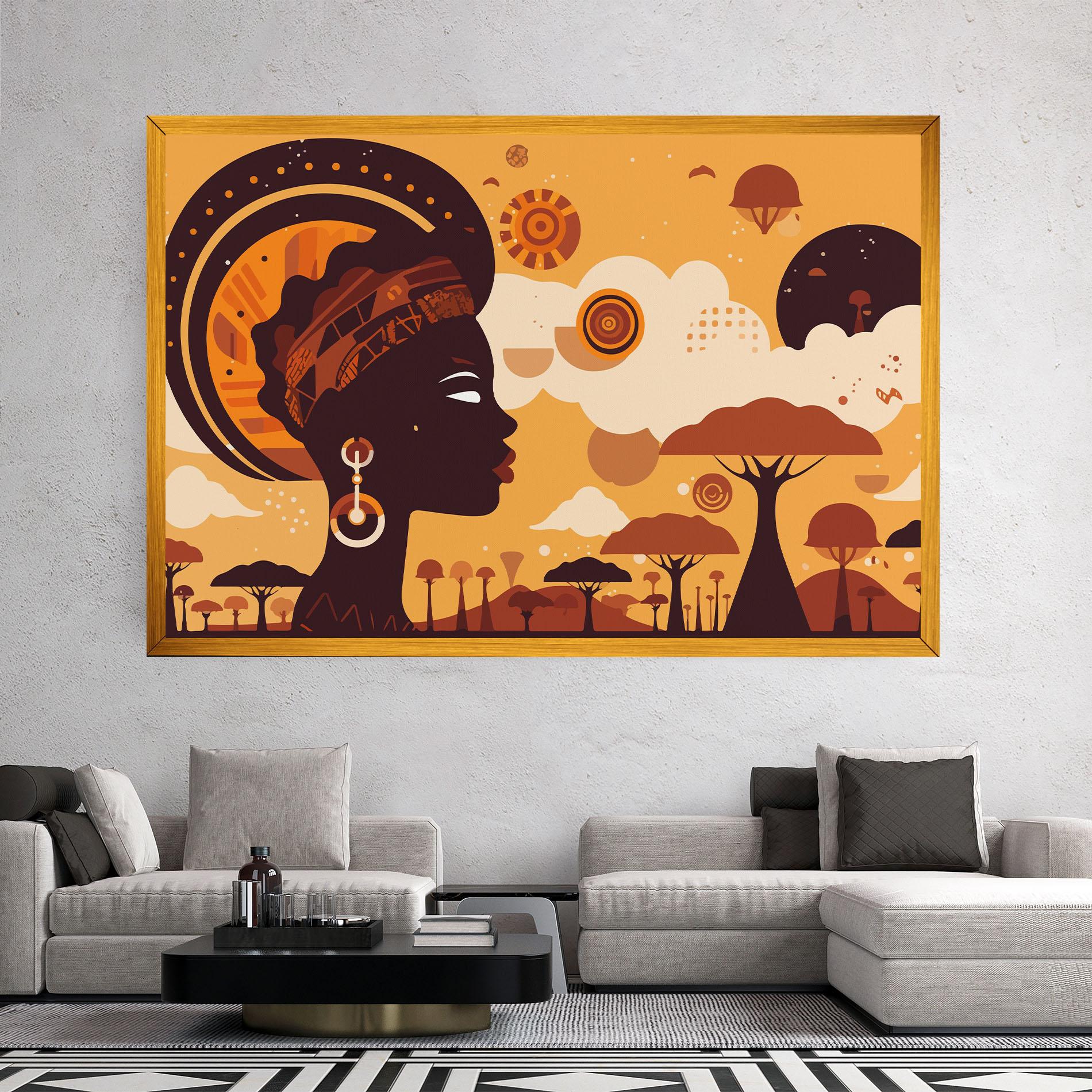 Tablou Canvas African Art mockup 2