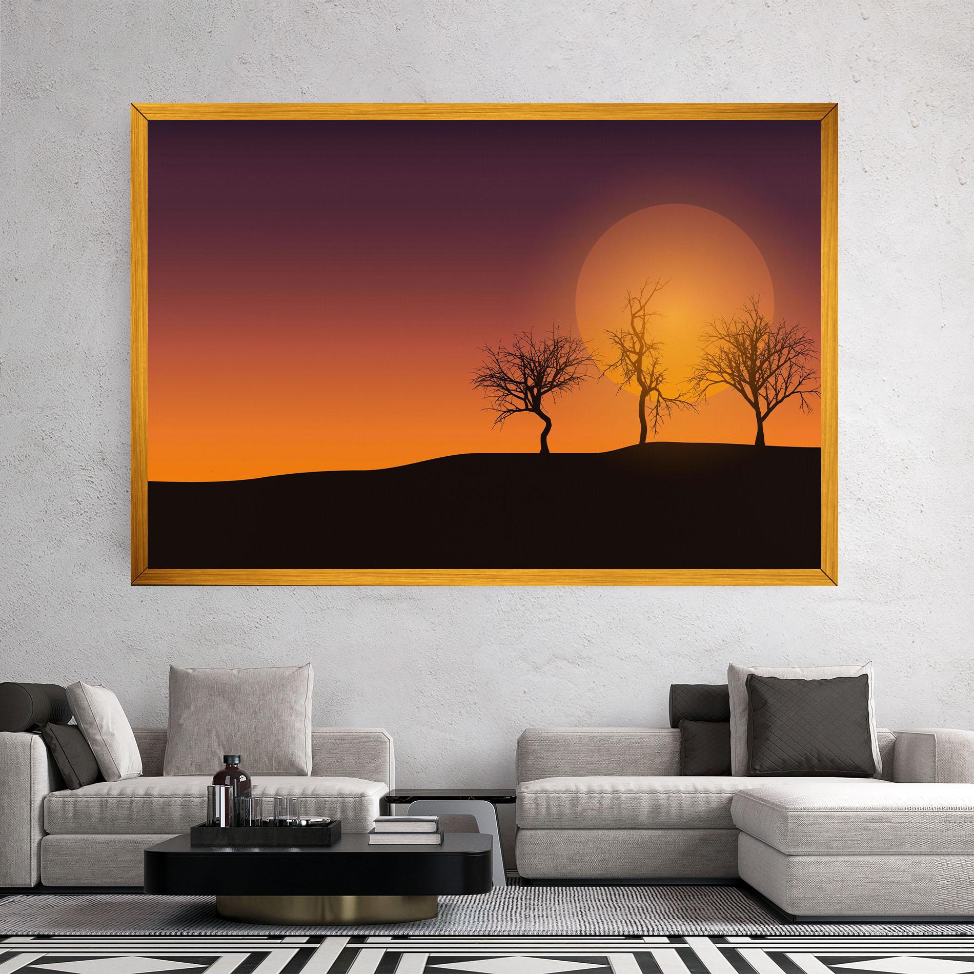 Tablou Canvas African Sunset mockup 2
