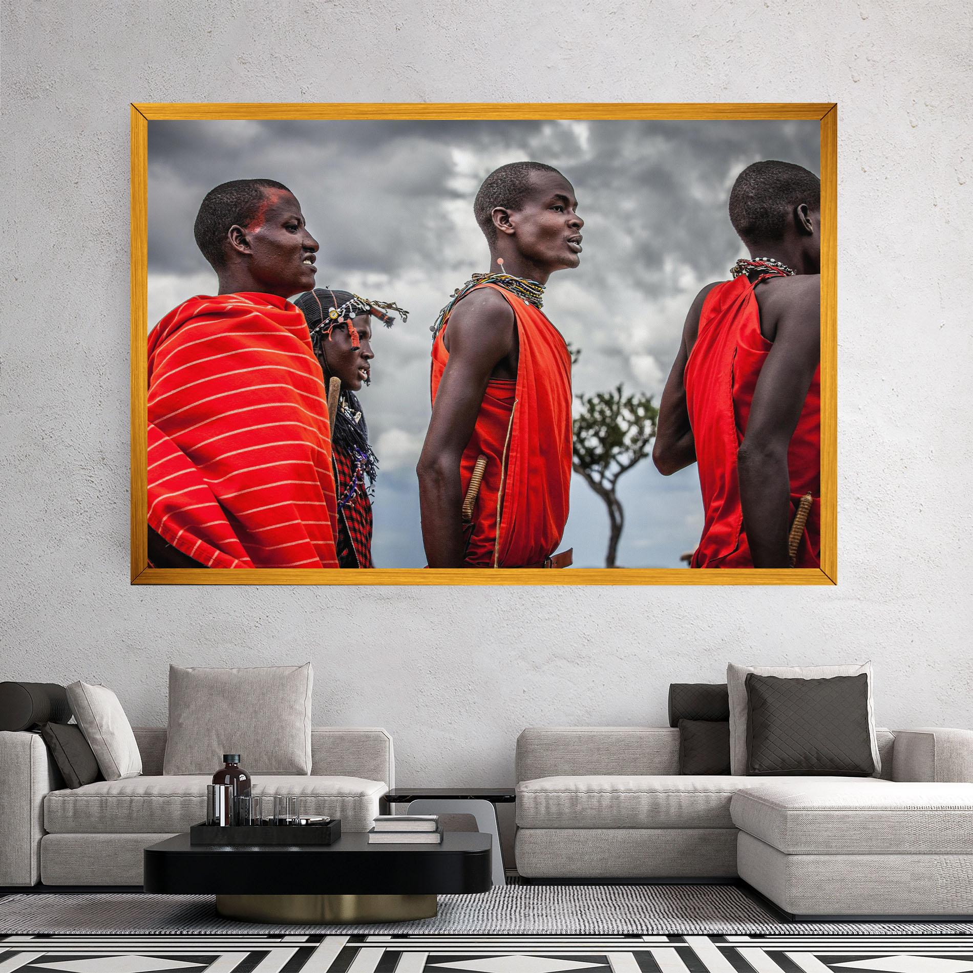 Tablou Canvas Red African Clothes mockup 2