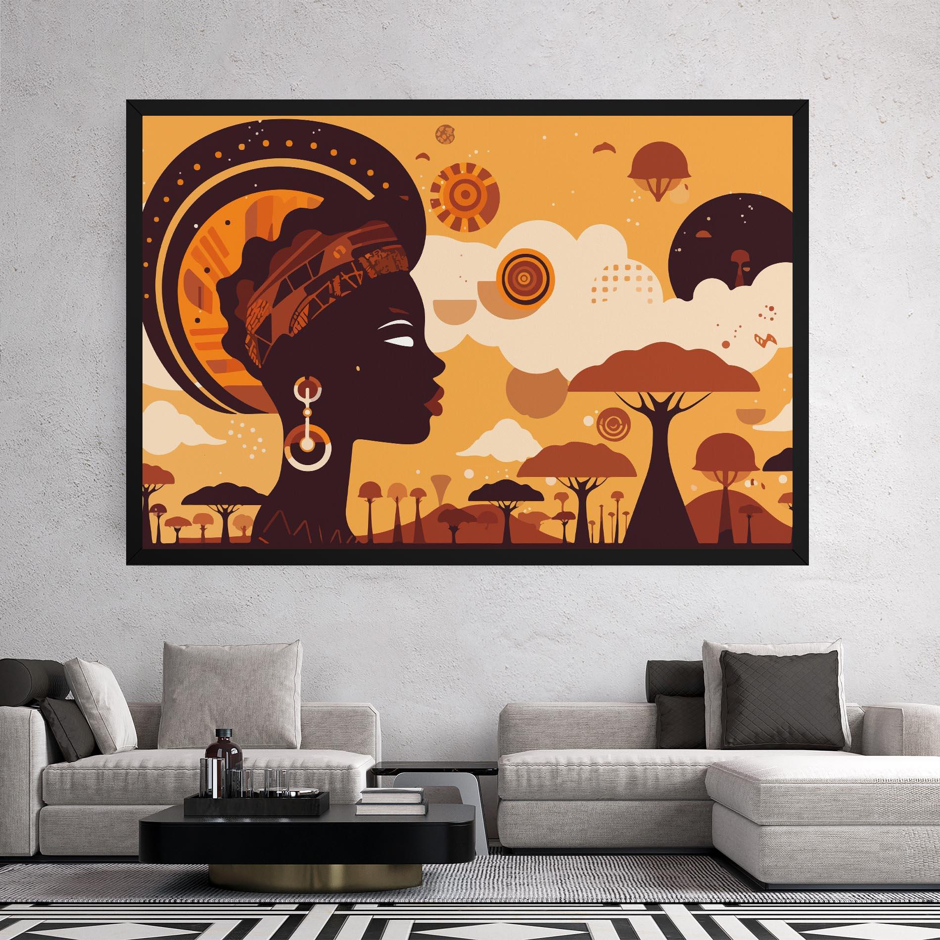 Tablou Canvas African Art mockup 2