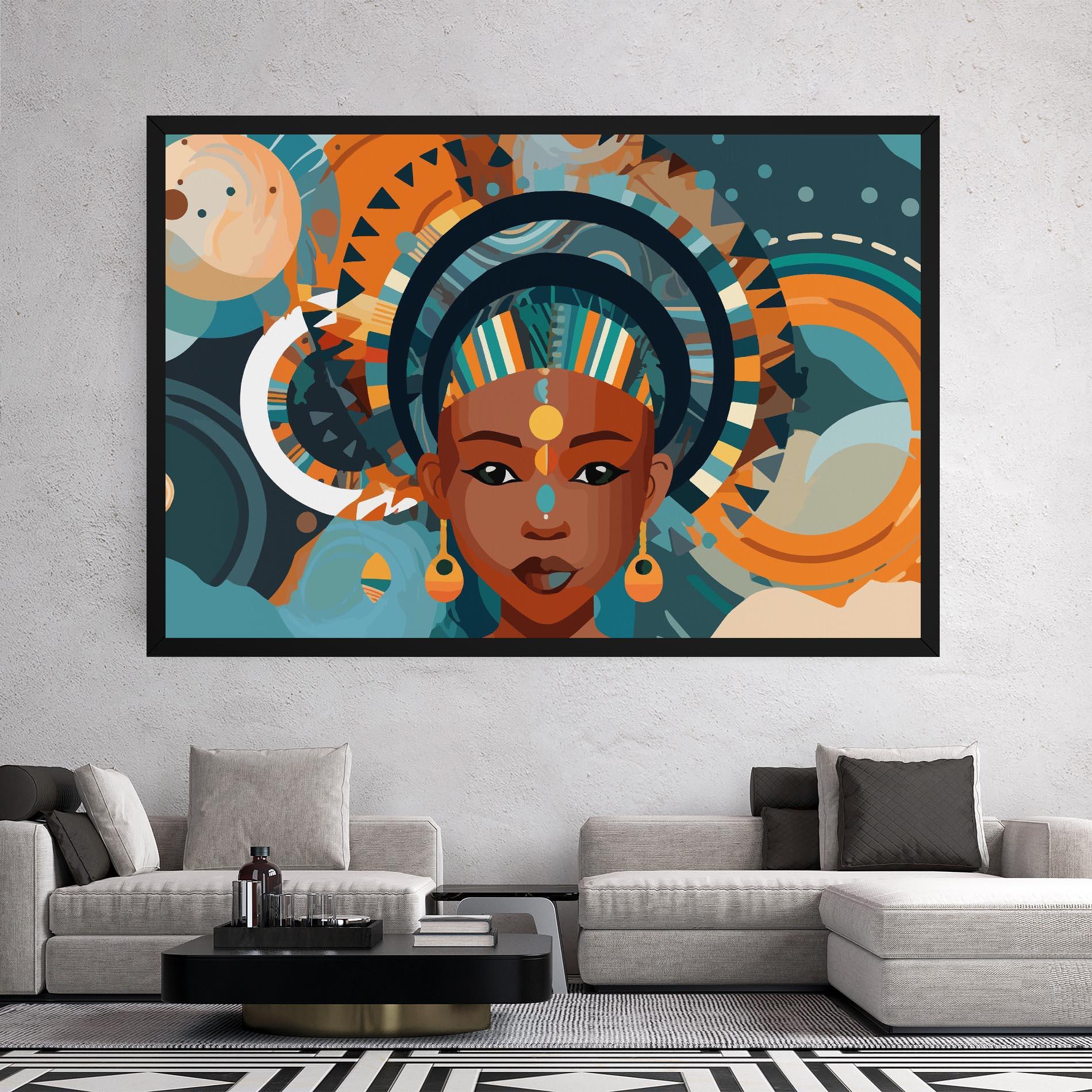 Tablou Canvas African Colorful Child mockup 2