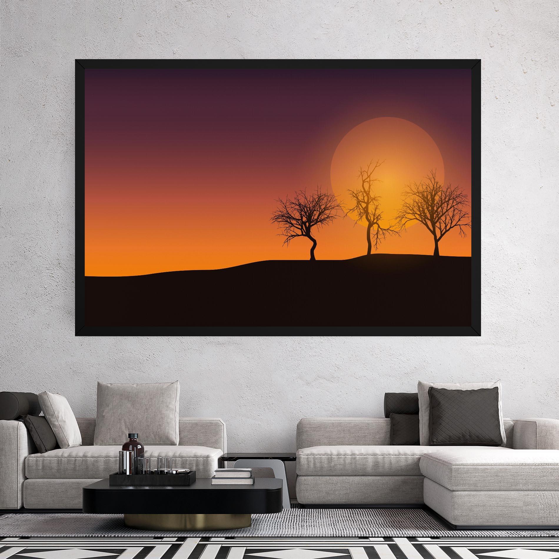 Tablou Canvas African Sunset mockup 2