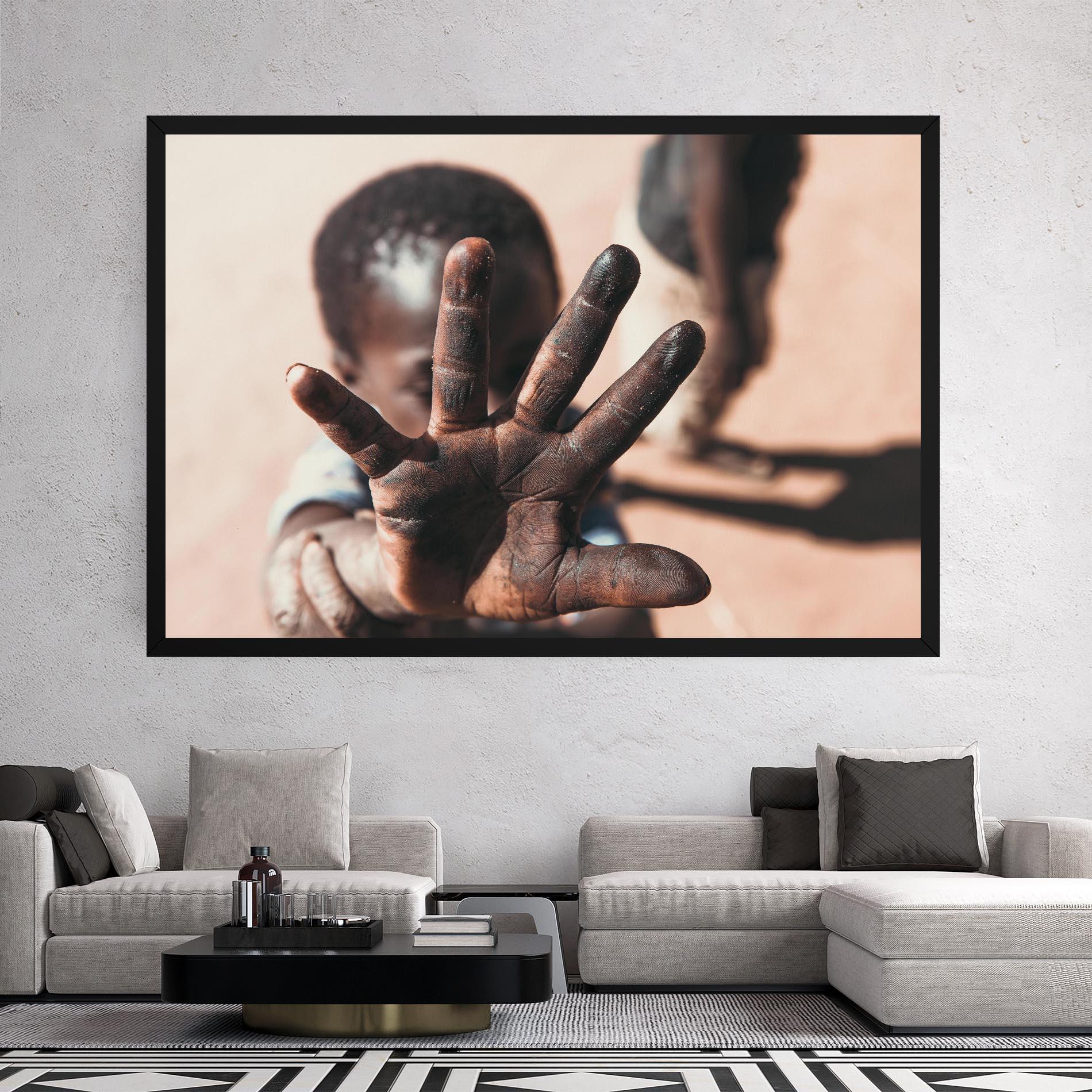 Tablou Canvas Little Dirty Hand mockup 2