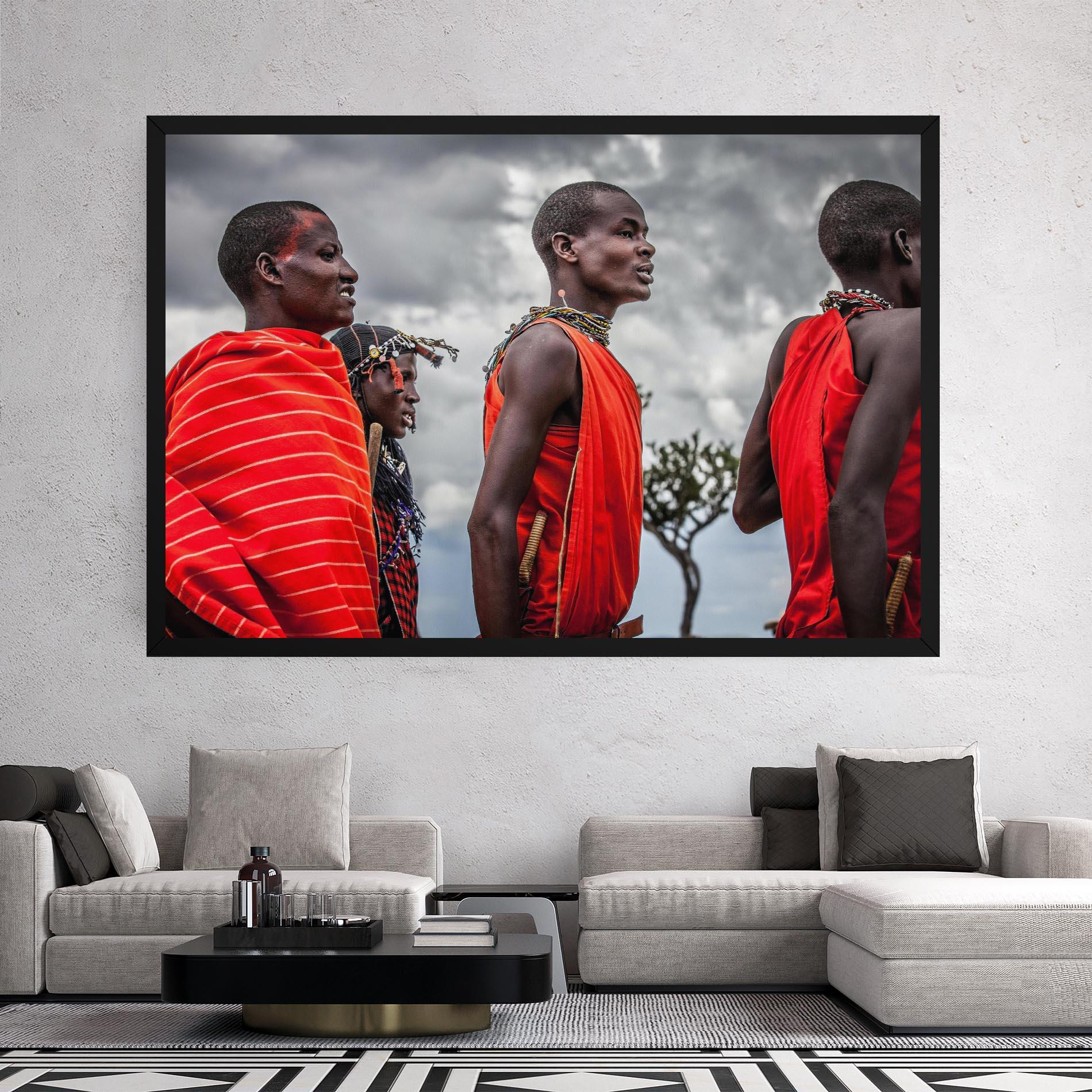 Tablou Canvas Red African Clothes mockup 2