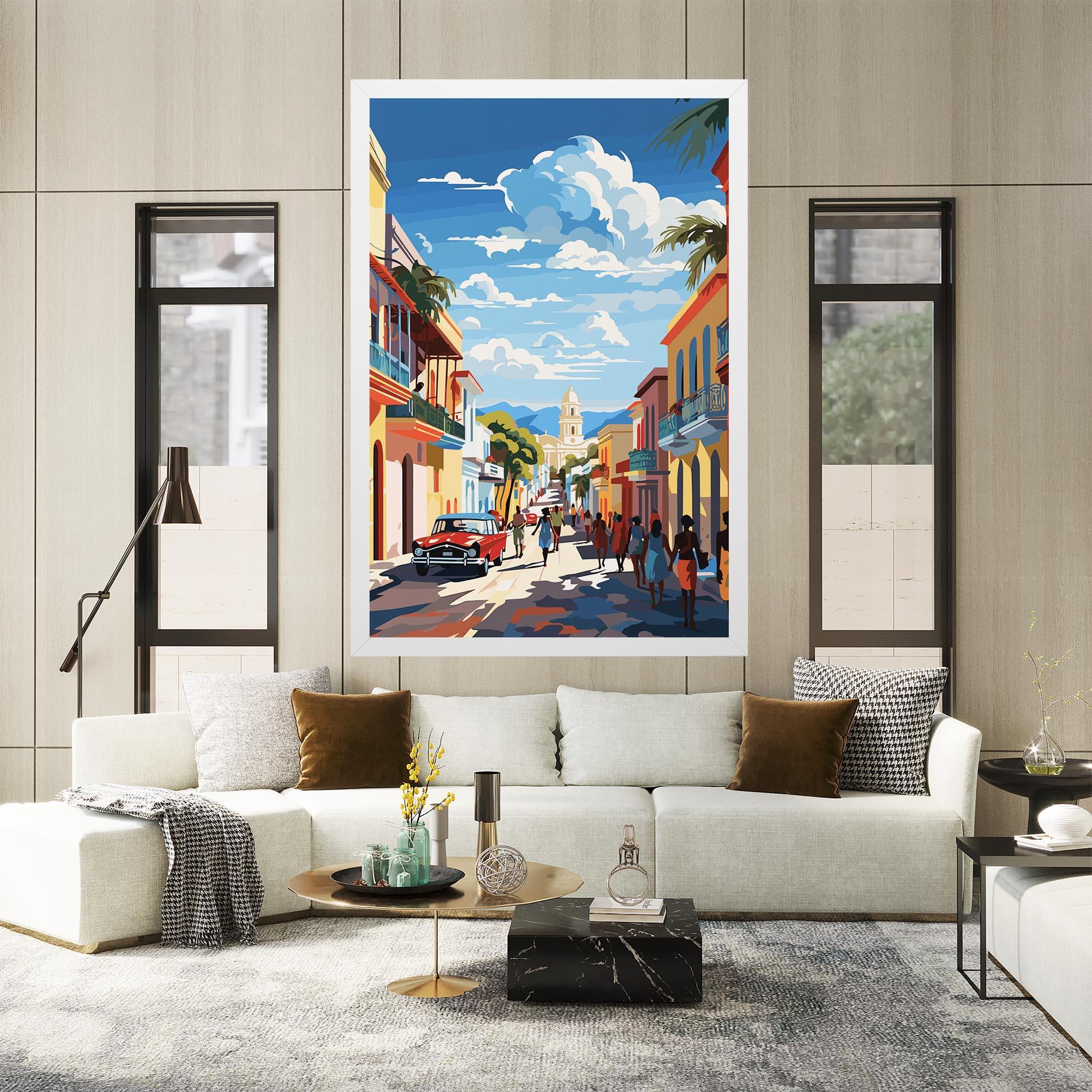 Tablou Canvas African Street mockup 2