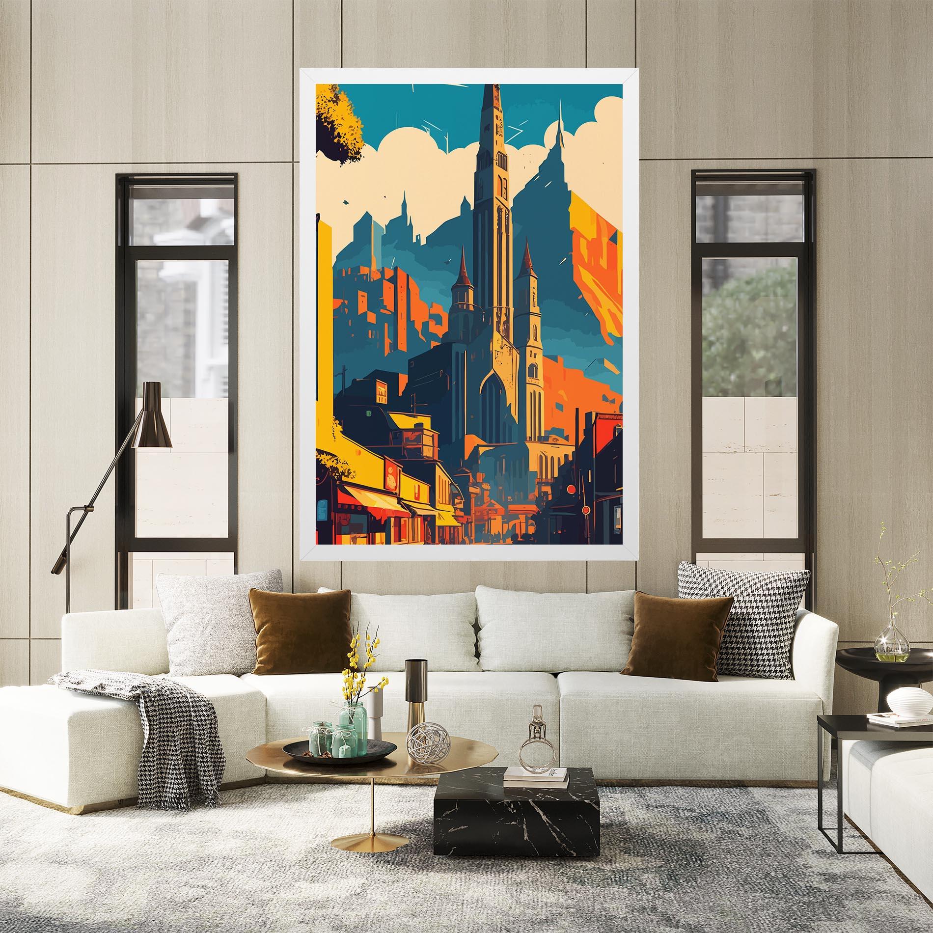 Tablou Canvas African Tower mockup 2