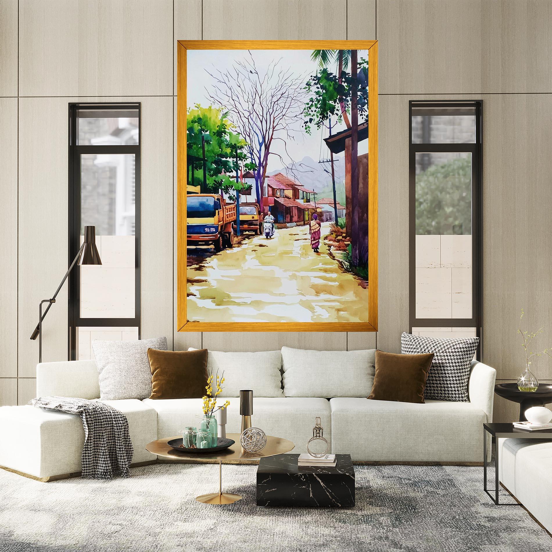 Tablou Canvas African City mockup 2