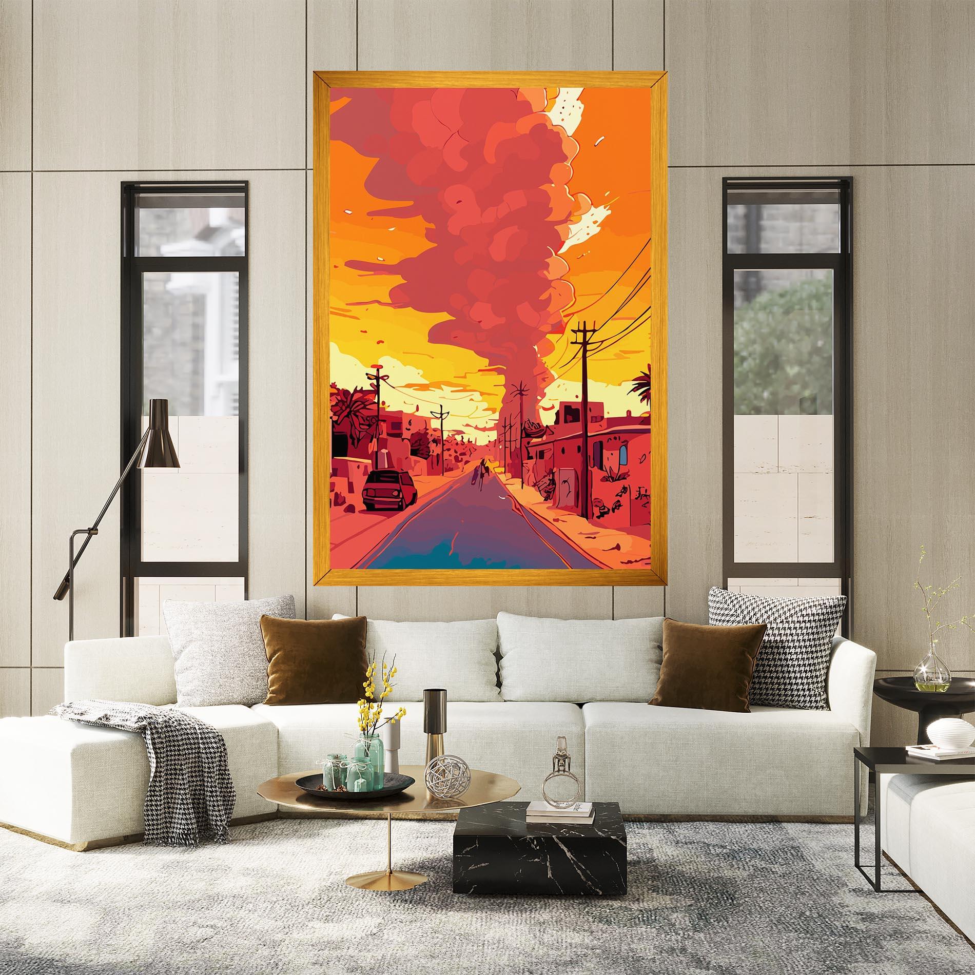 Tablou Canvas African Smoke mockup 2