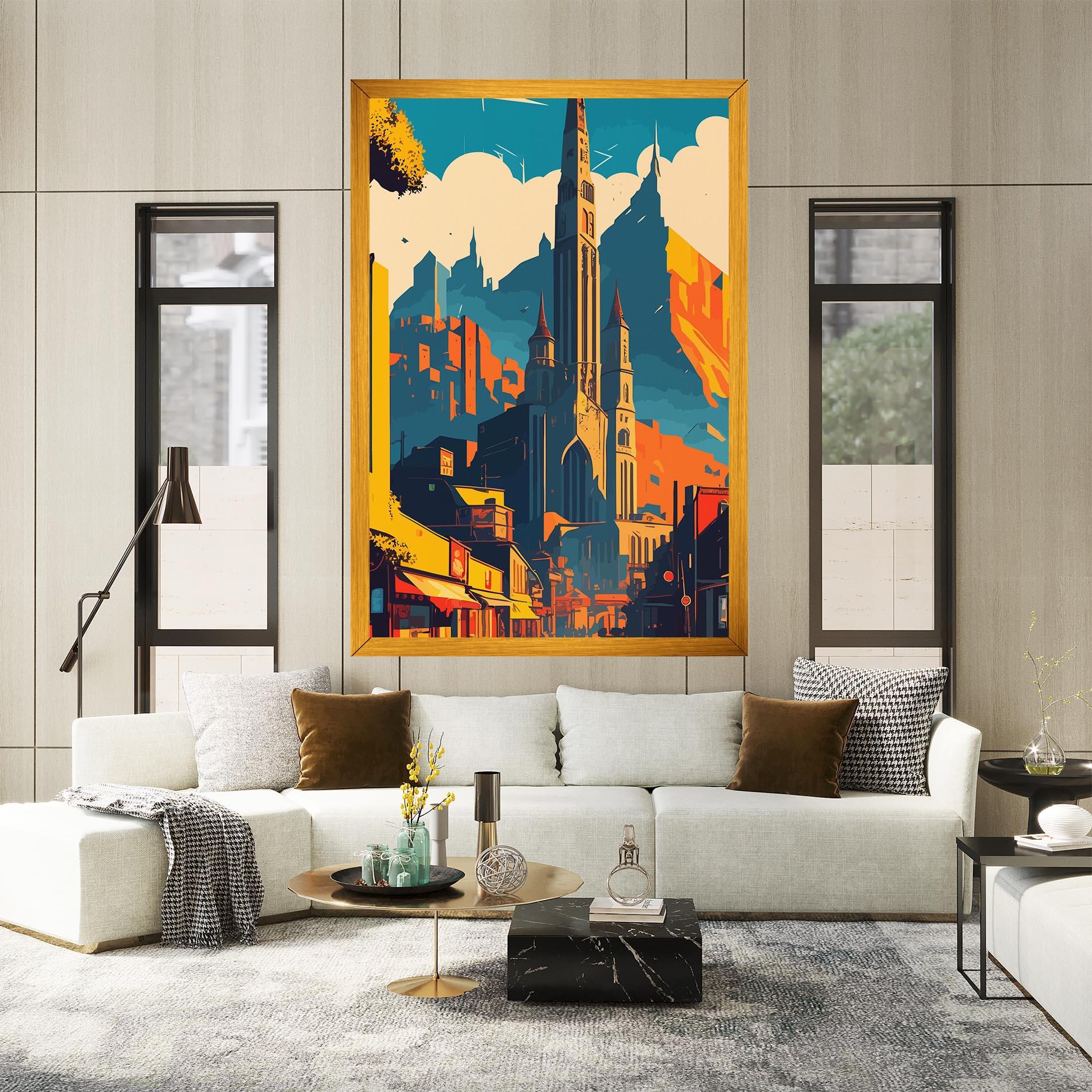 Tablou Canvas African Tower mockup 2