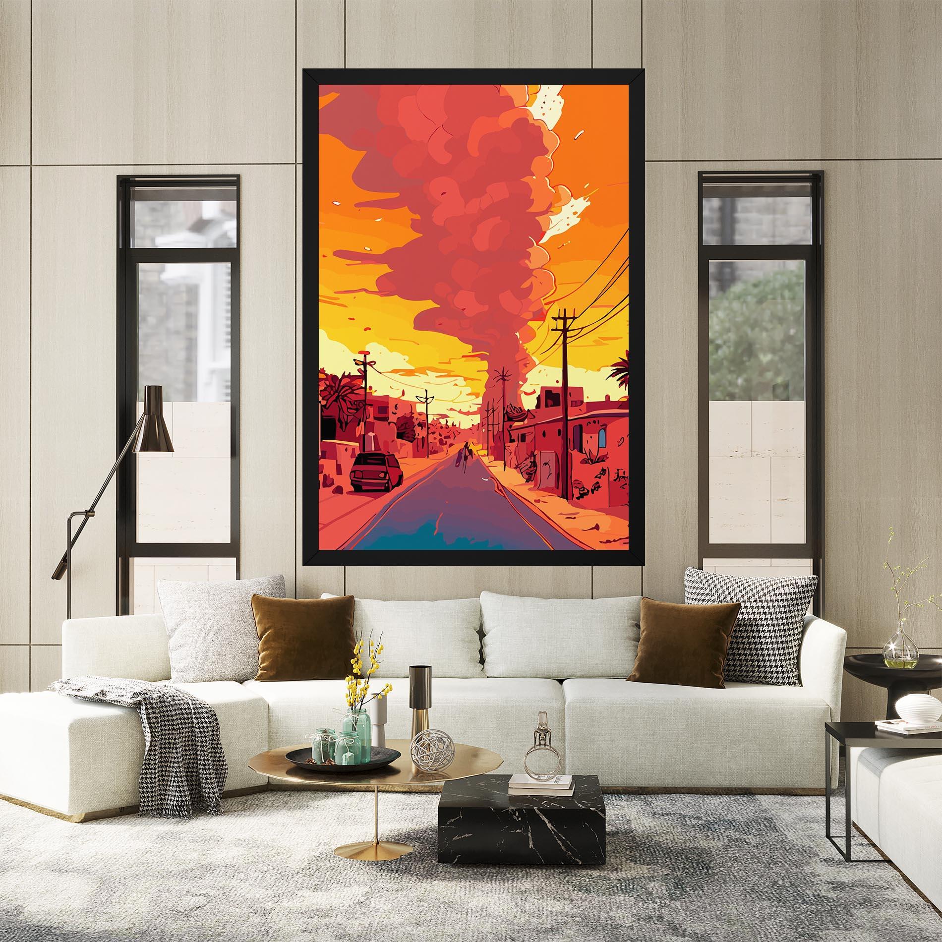 Tablou Canvas African Smoke mockup 2