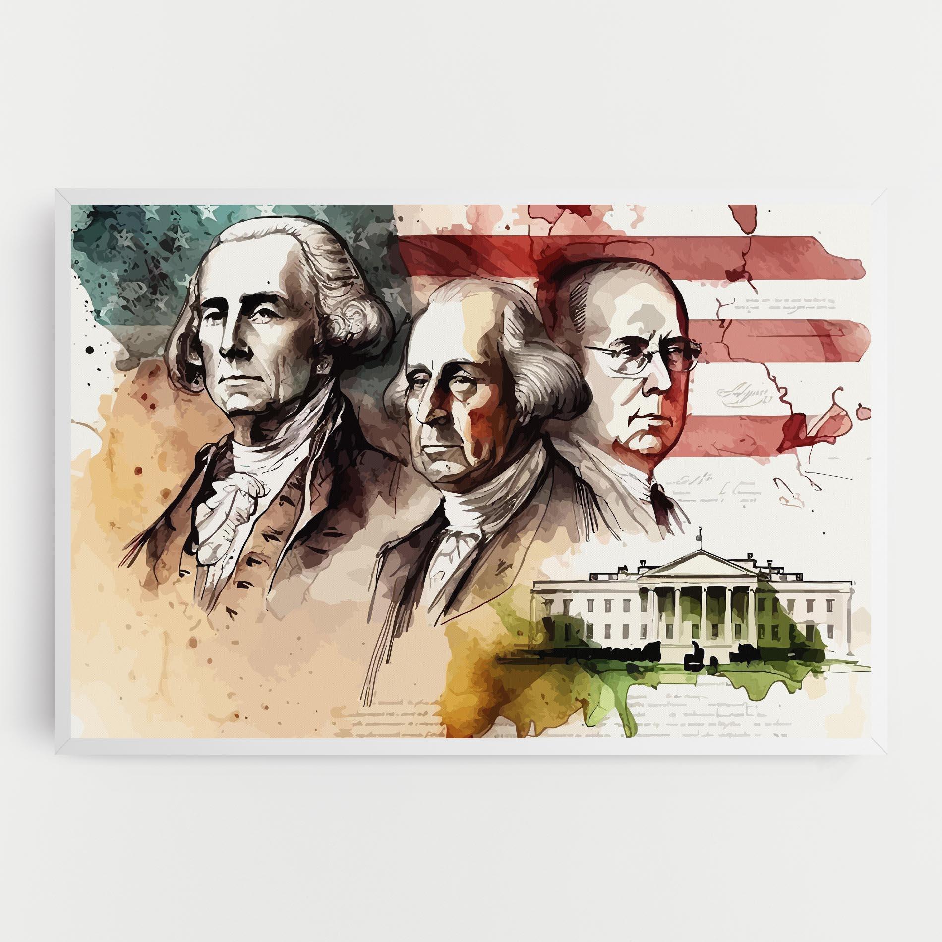 Tablou Canvas American Art Flag mockup 0