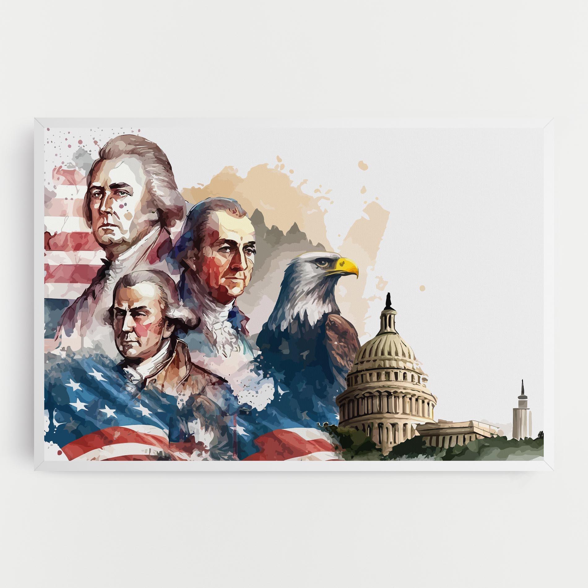 Tablou Canvas American Flag Art mockup 0