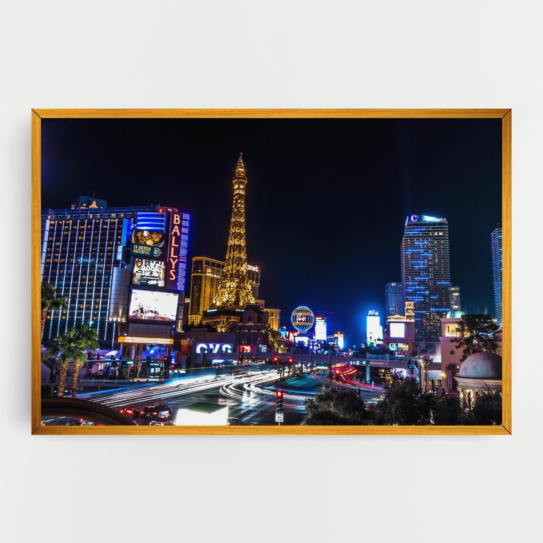 Tablou Canvas Las Vegas Night mockup 0