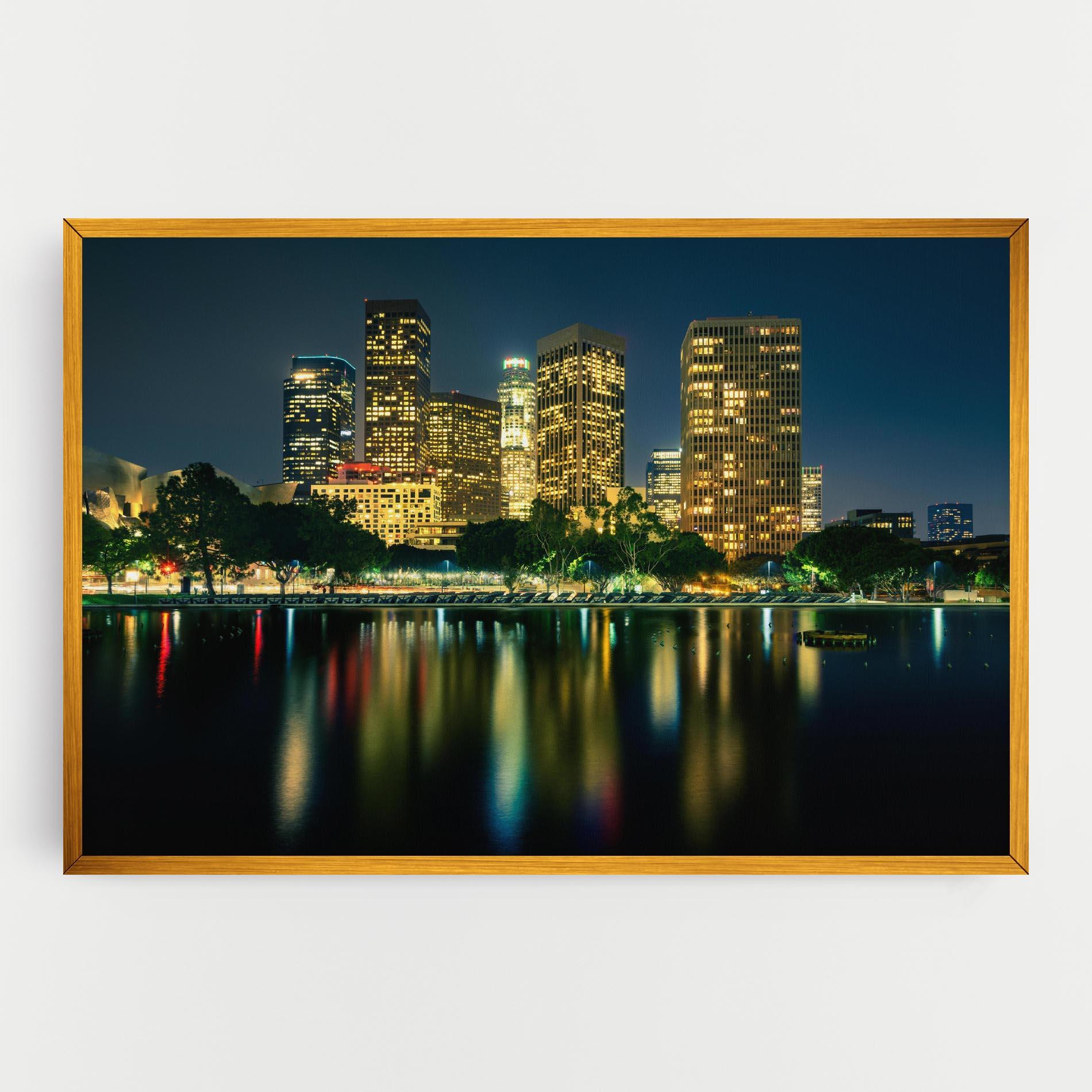 Tablou Canvas Los Angeles Night mockup 0