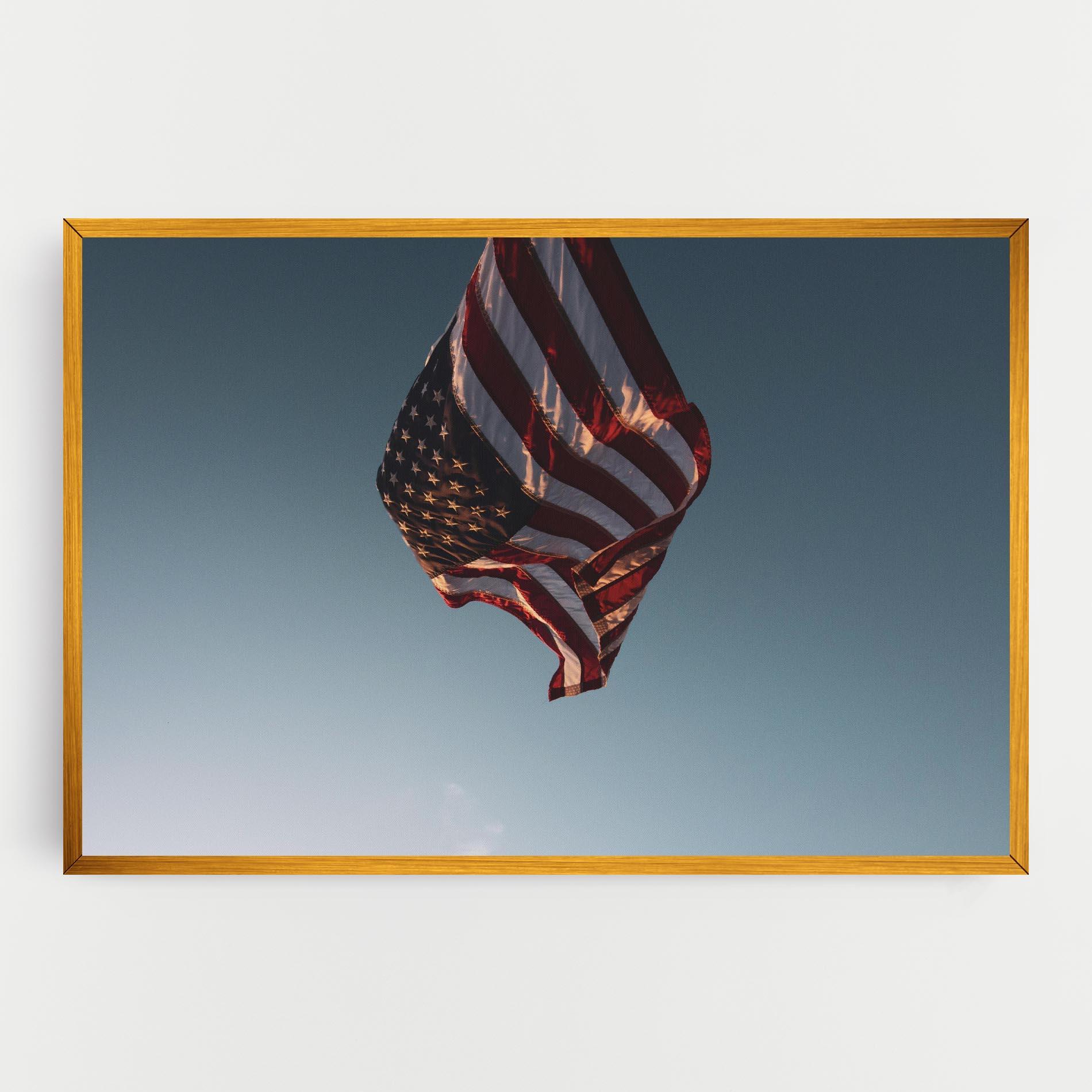 Tablou Canvas Usa Flag mockup 0