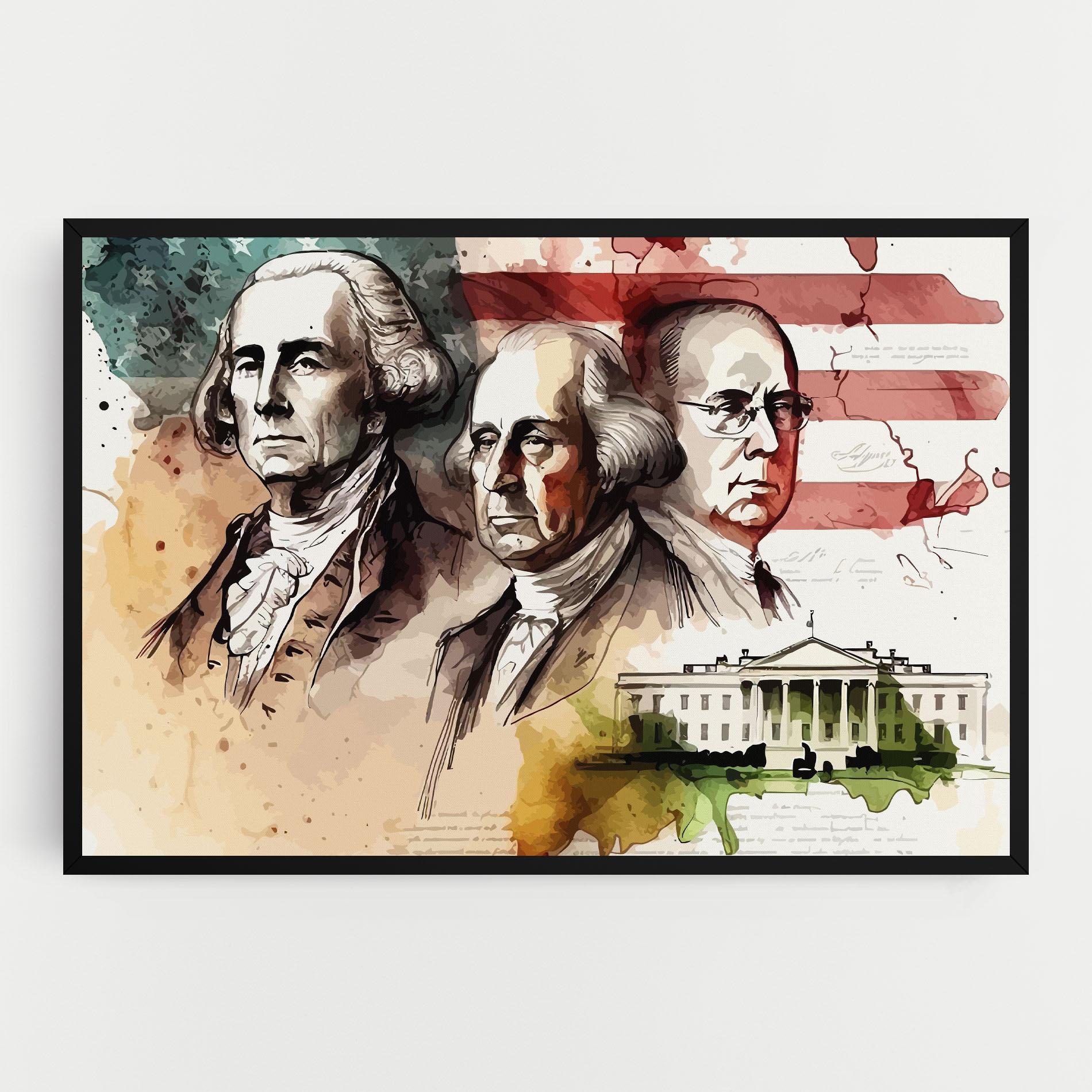 Tablou Canvas American Art Flag mockup 0