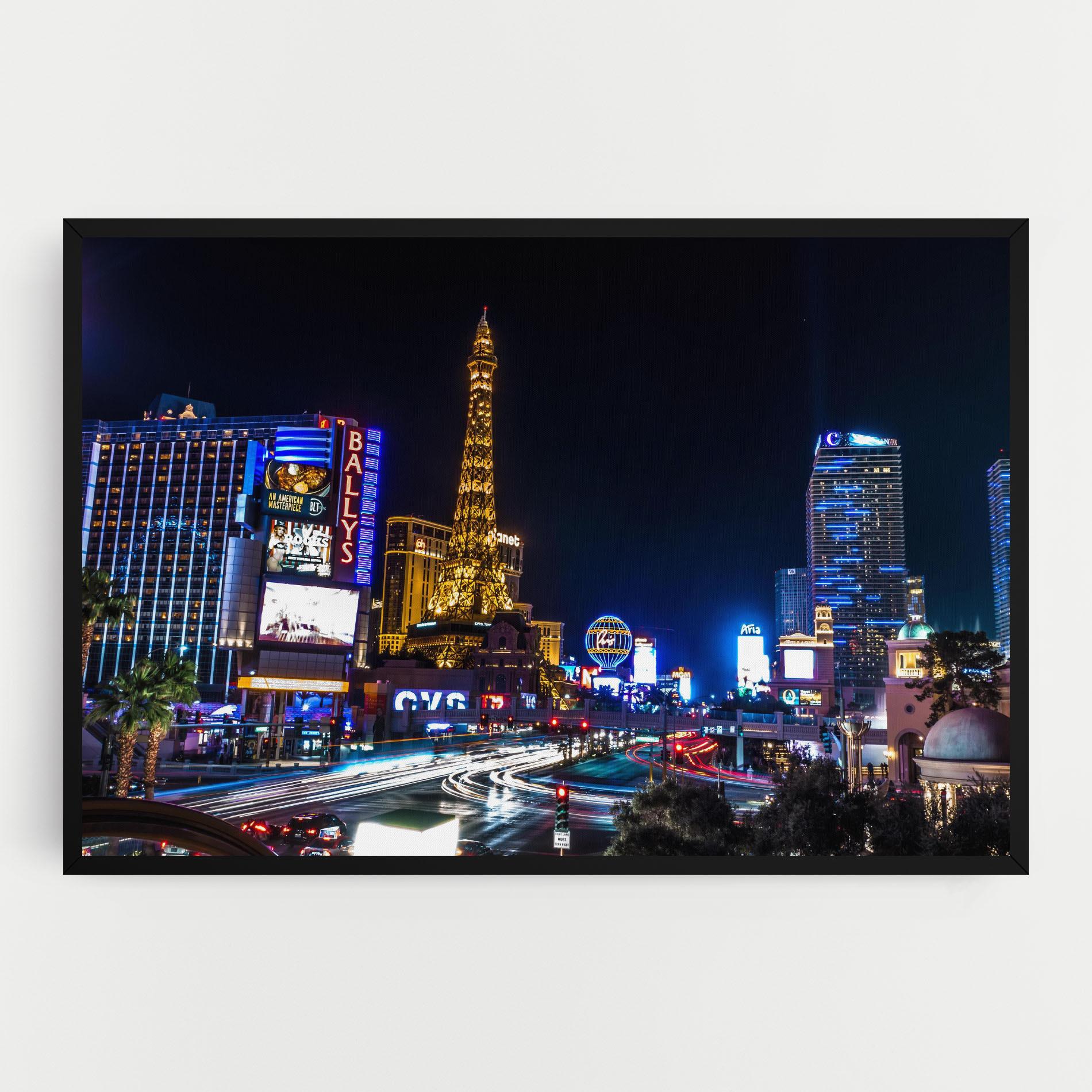 Tablou Canvas Las Vegas Night mockup 0