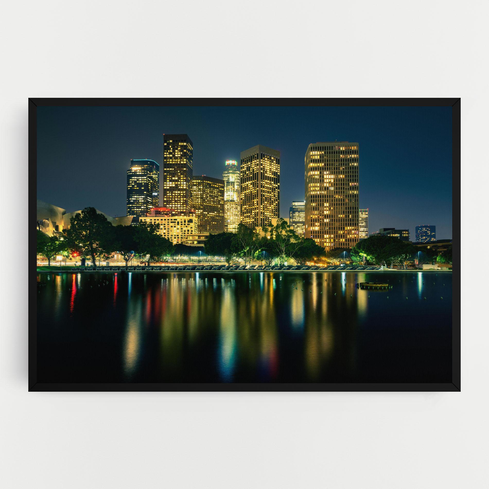 Tablou Canvas Los Angeles Night mockup 0