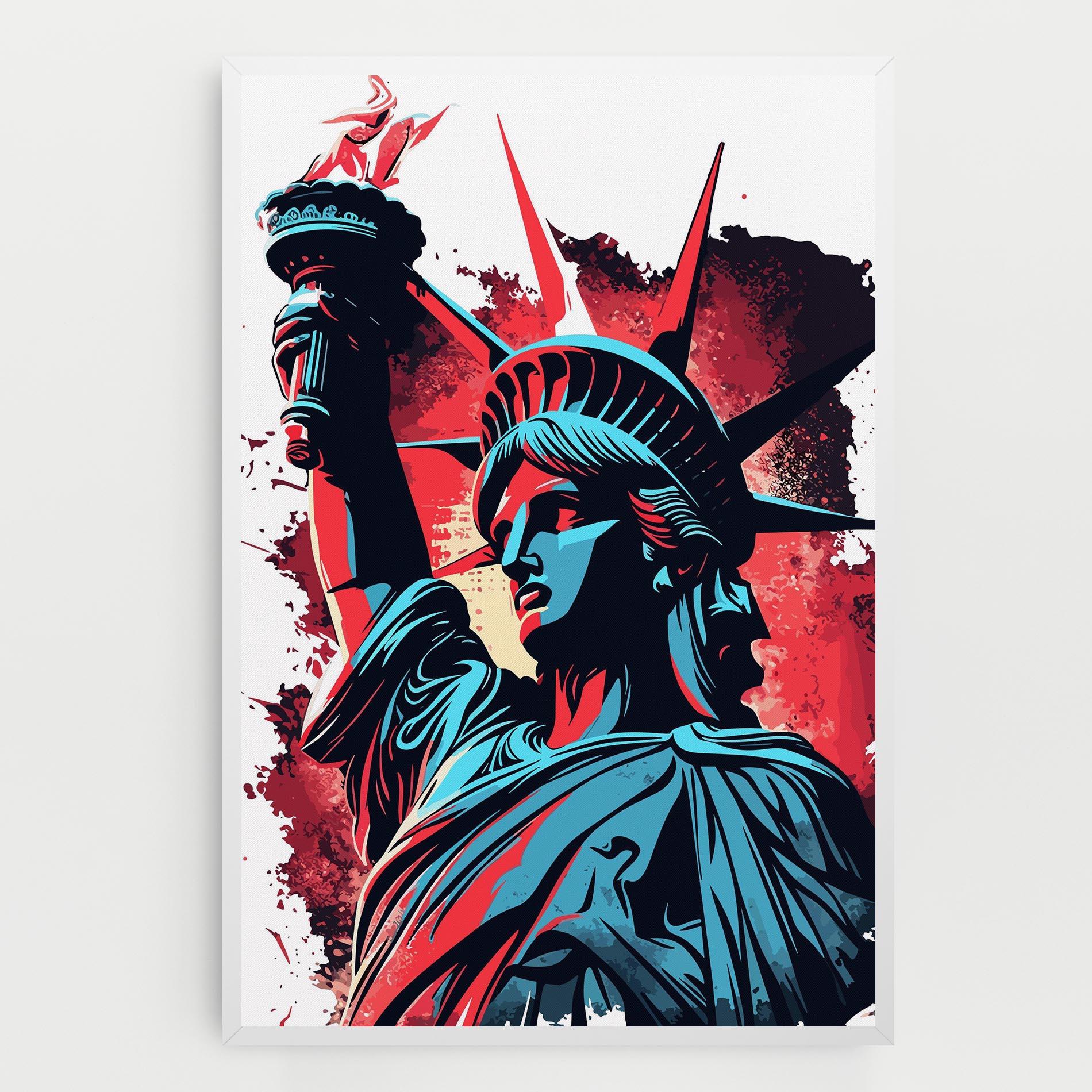 Tablou Canvas Liberty Statue Art mockup 0