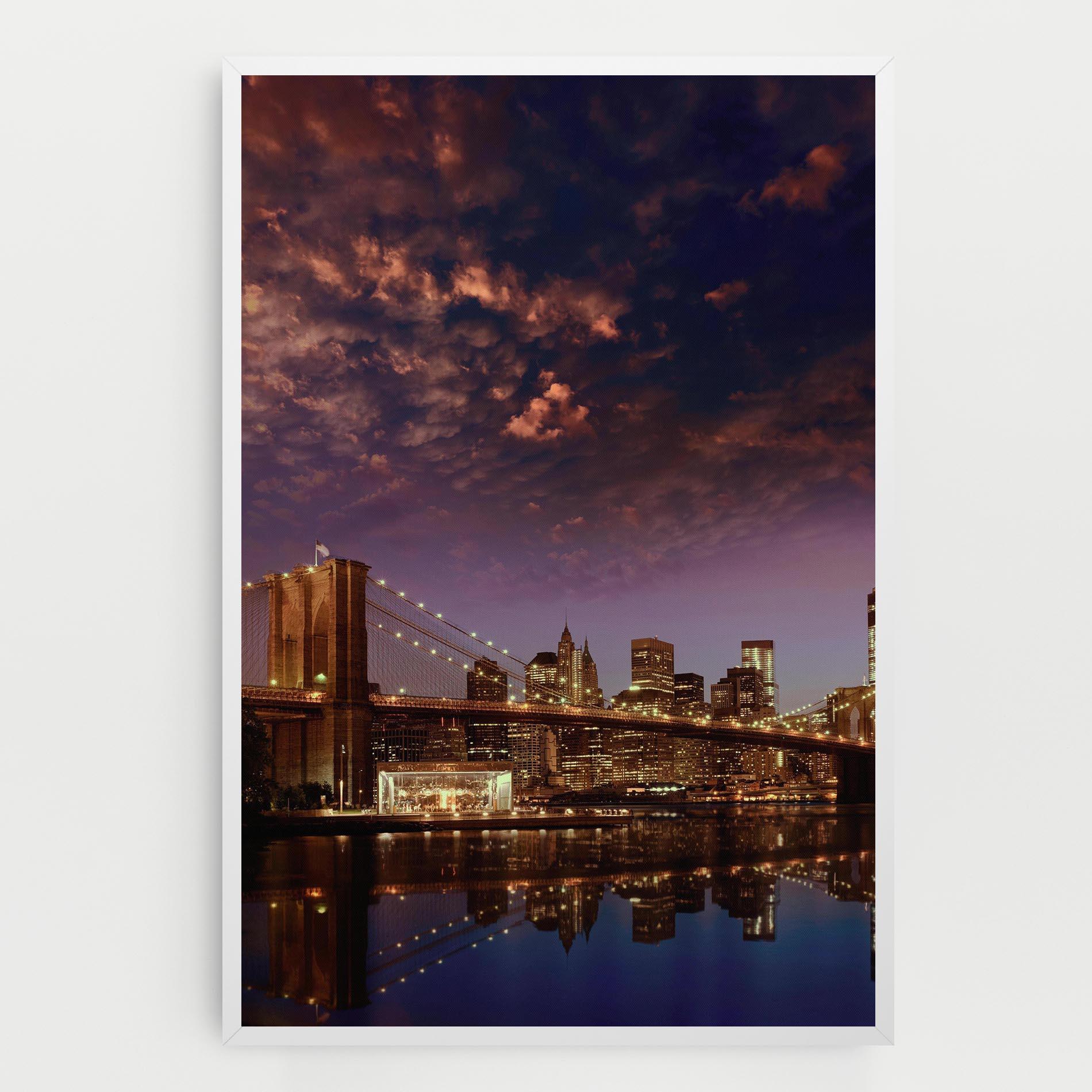Tablou Canvas Sunset New York mockup 0