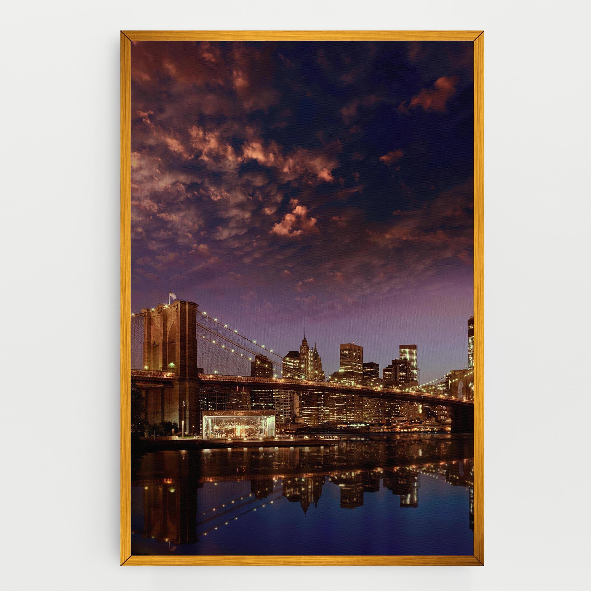 Tablou Canvas Sunset New York mockup 0