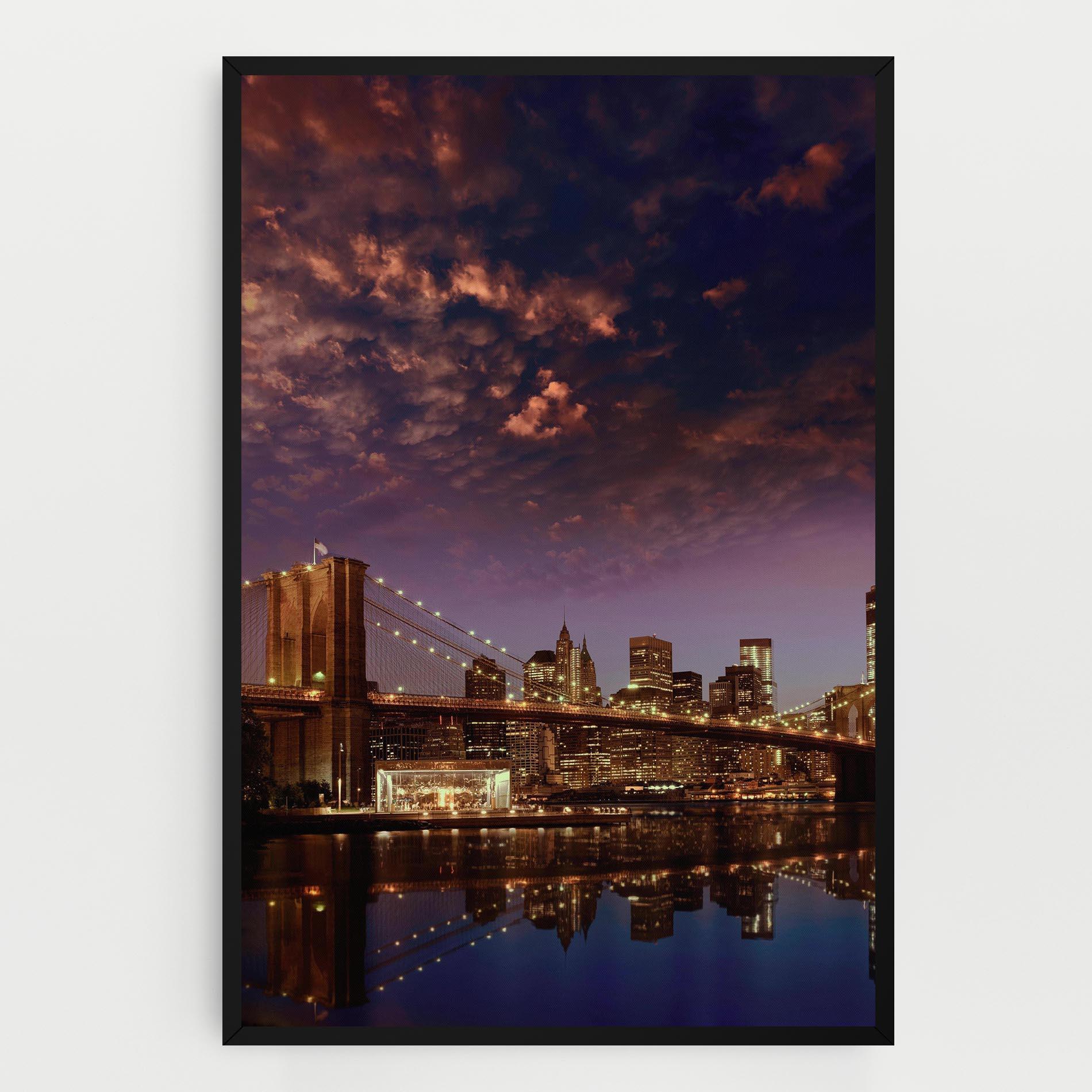 Tablou Canvas Sunset New York mockup 0