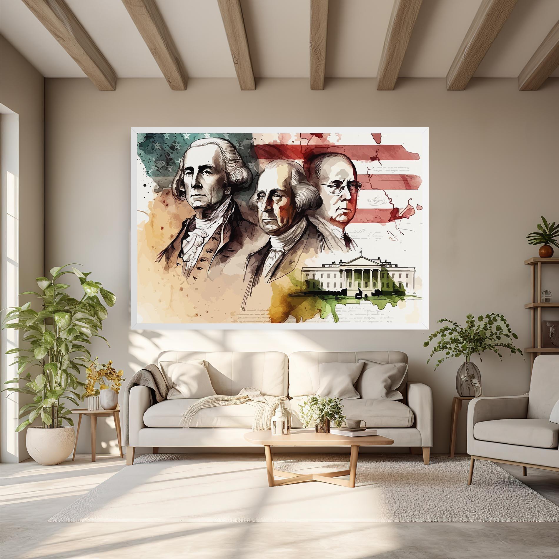 Tablou Canvas American Art Flag mockup 6