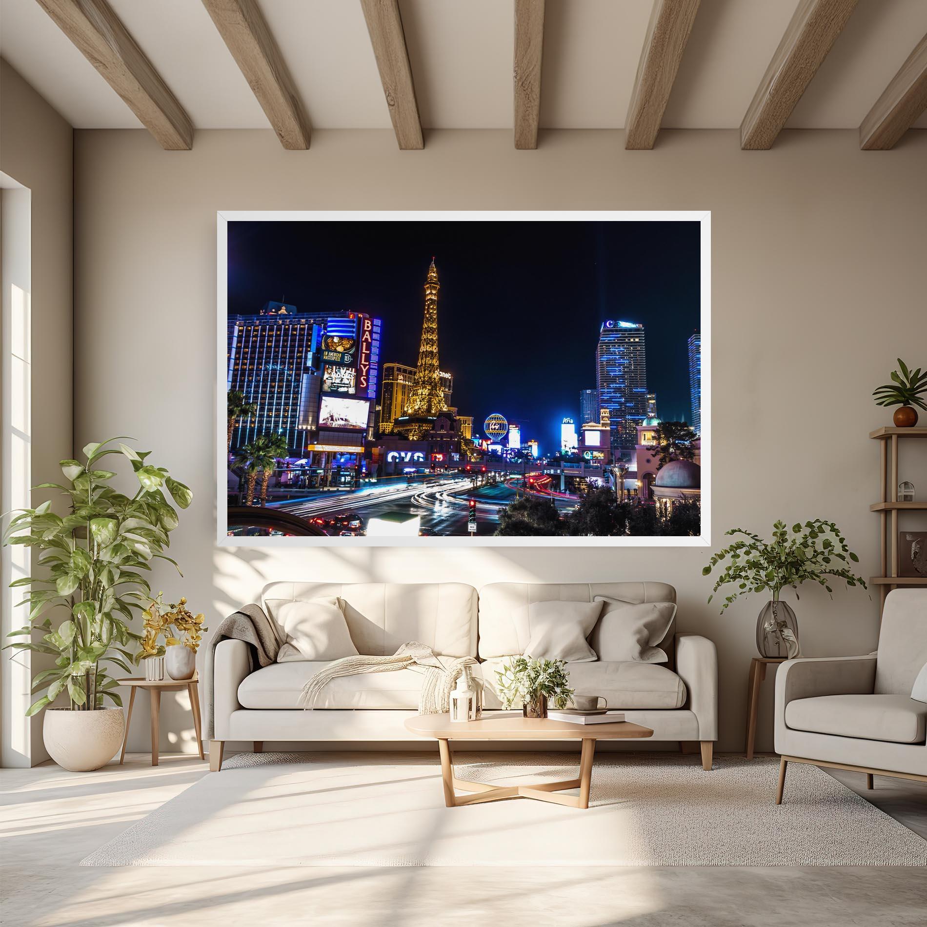 Tablou Canvas Las Vegas Night mockup 6