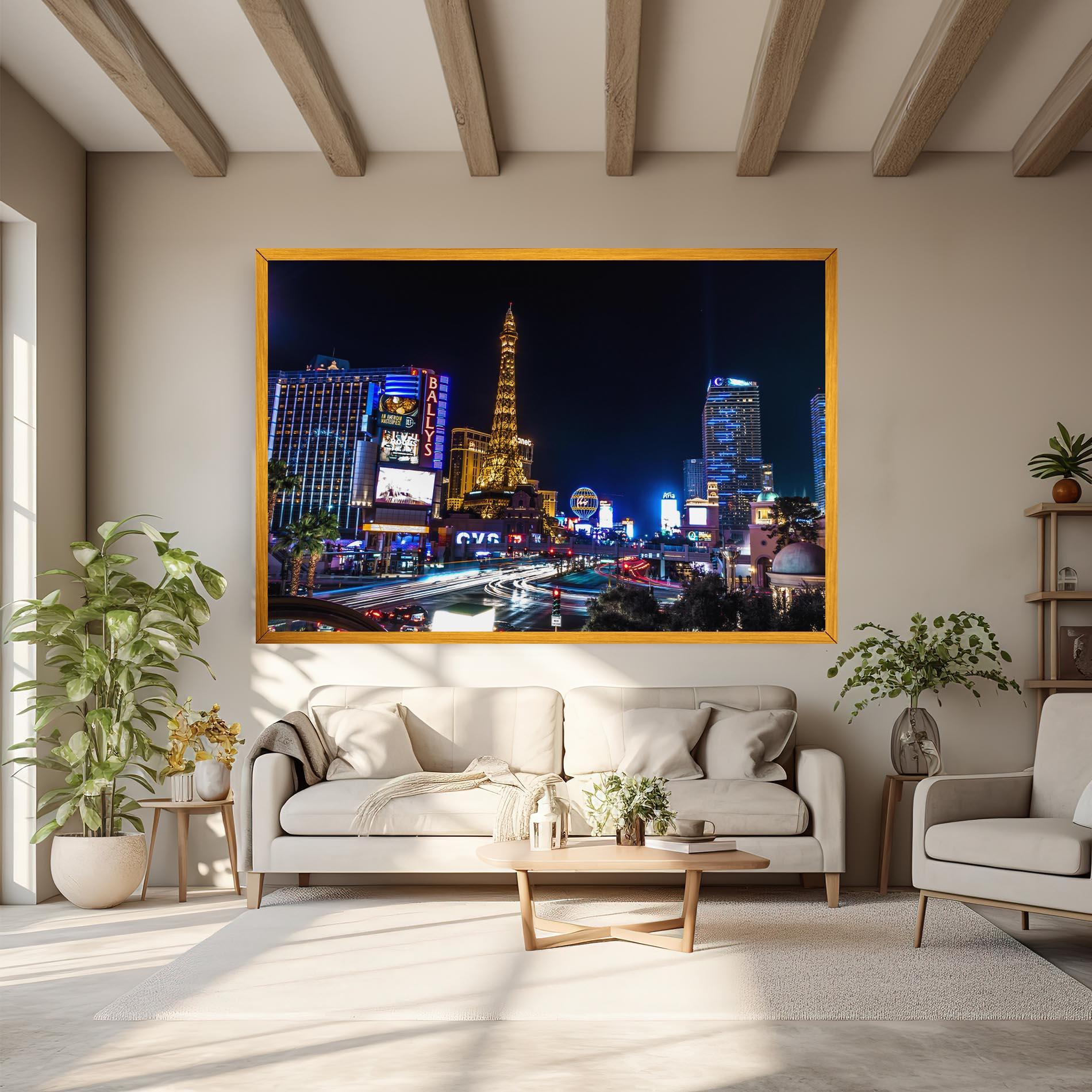 Tablou Canvas Las Vegas Night mockup 6