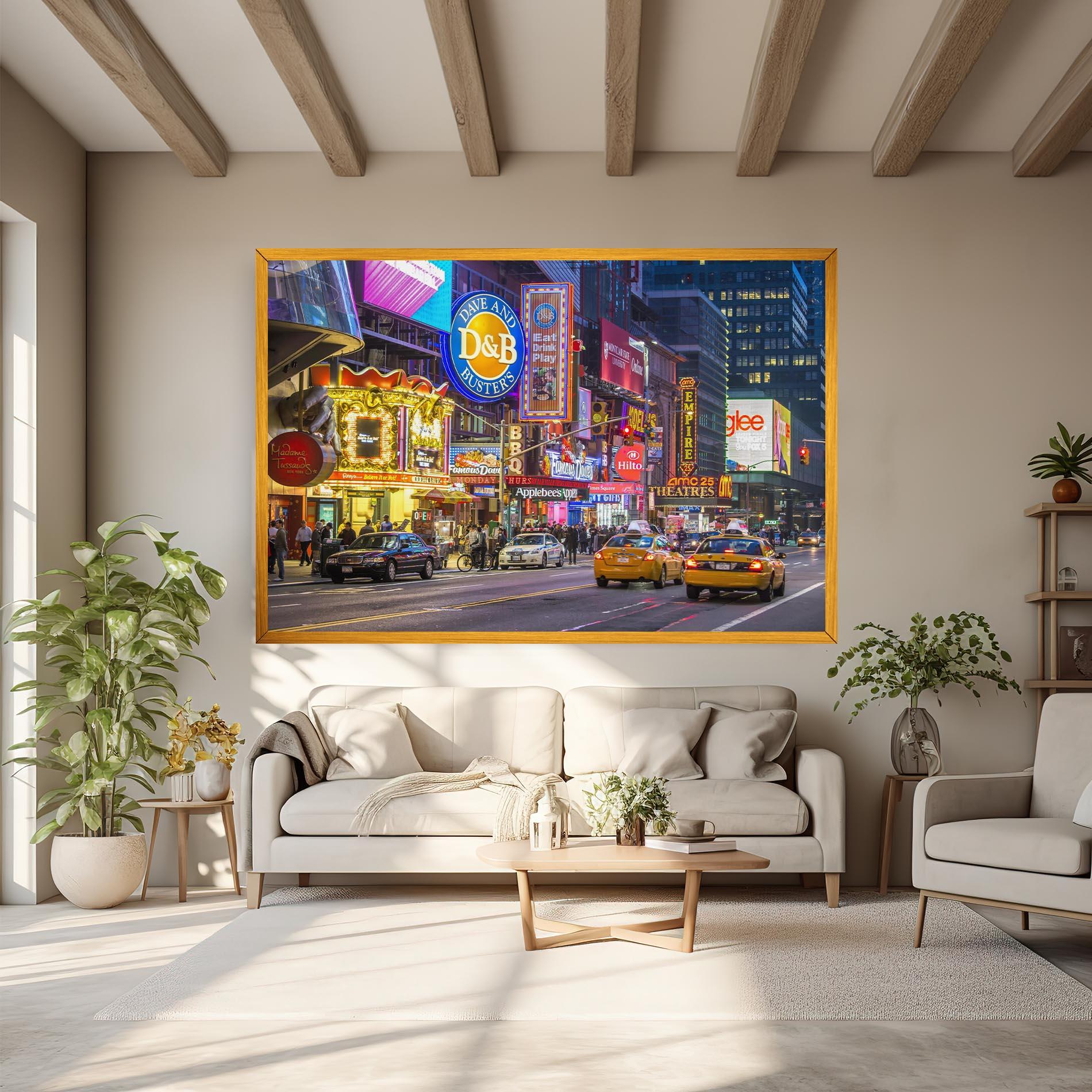 Tablou Canvas New York Lights mockup 6