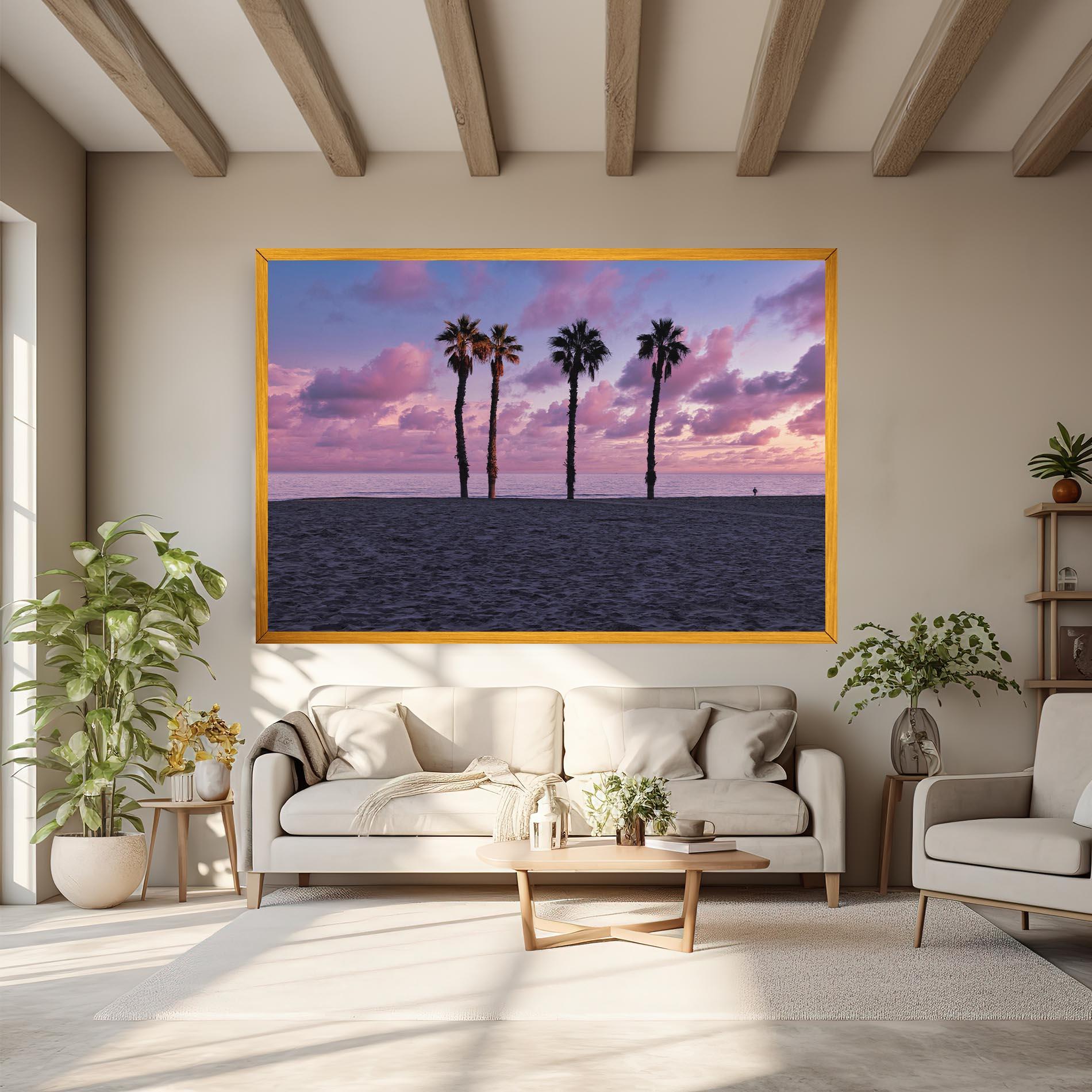 Tablou Canvas Palm Trees Beach mockup 6