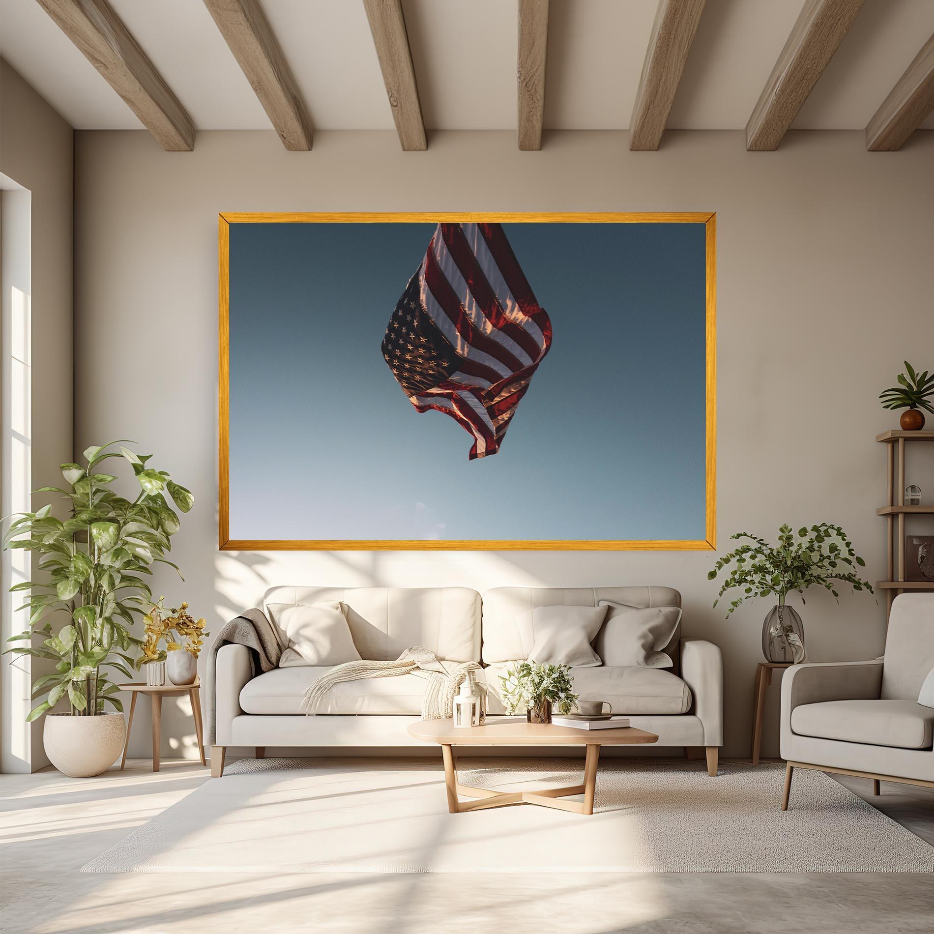 Tablou Canvas Usa Flag mockup 6