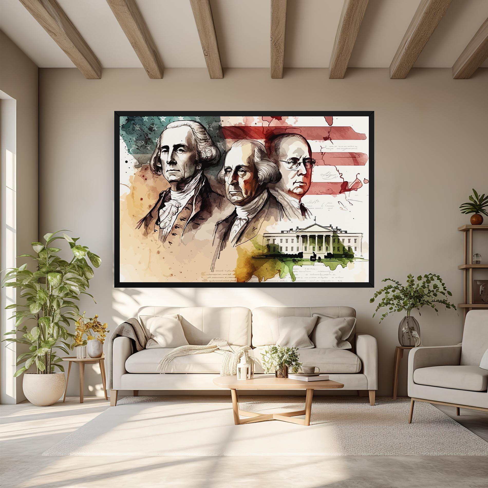 Tablou Canvas American Art Flag mockup 6