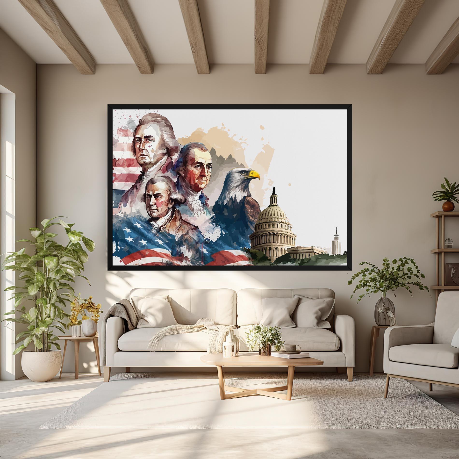 Tablou Canvas American Flag Art mockup 6