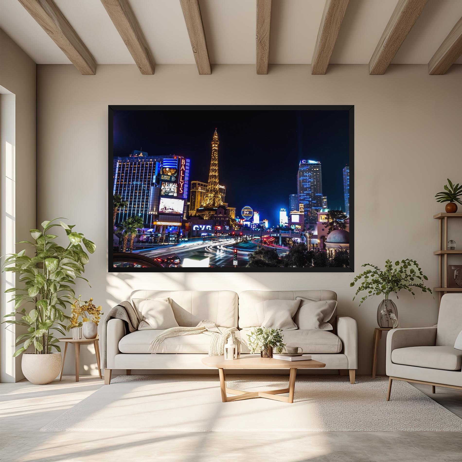 Tablou Canvas Las Vegas Night mockup 6