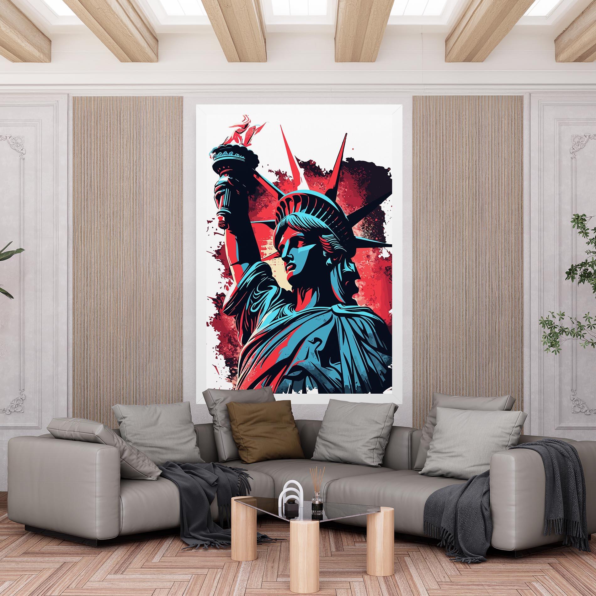 Tablou Canvas Liberty Statue Art mockup 6