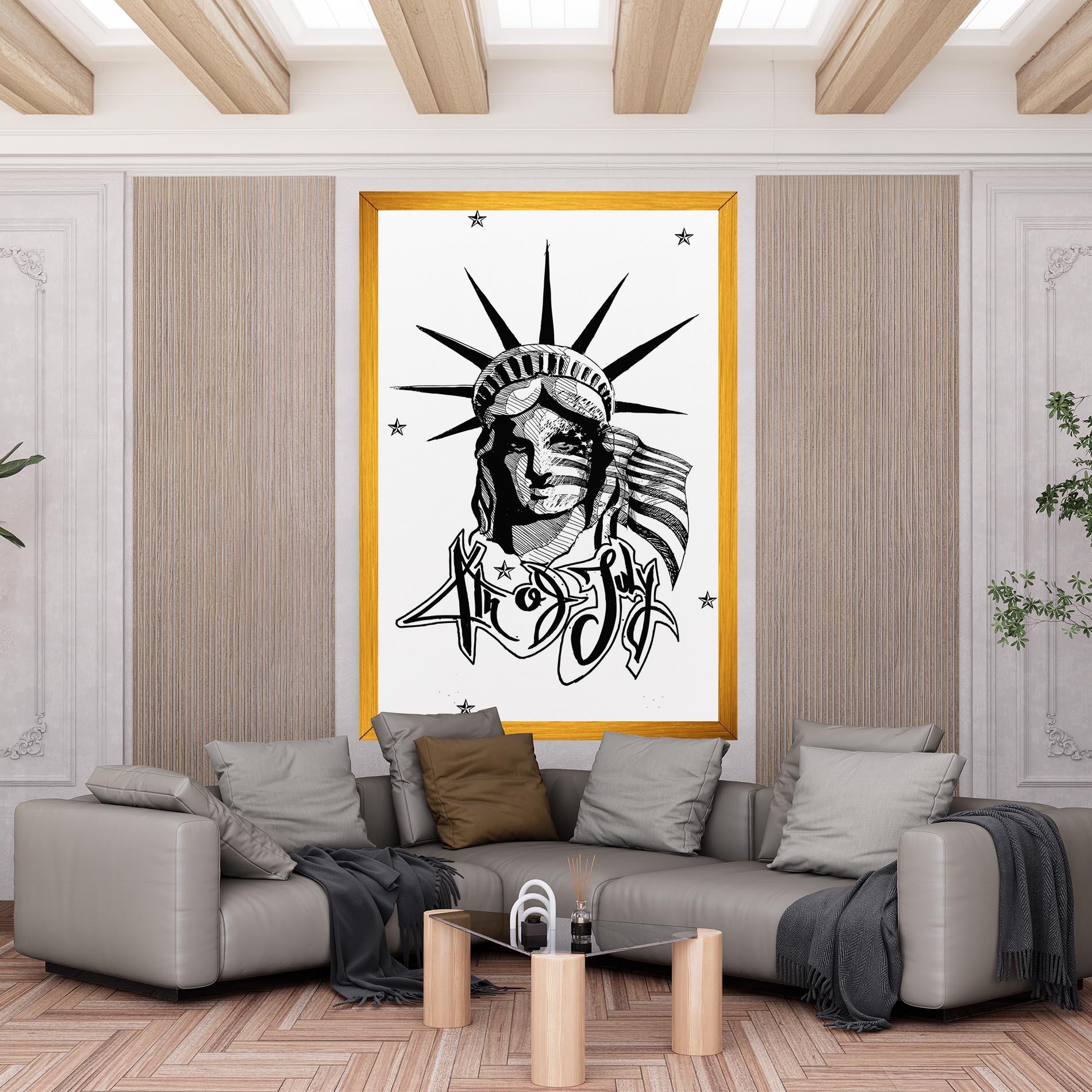 Tablou Canvas Head Of Liberty Statue mockup 6