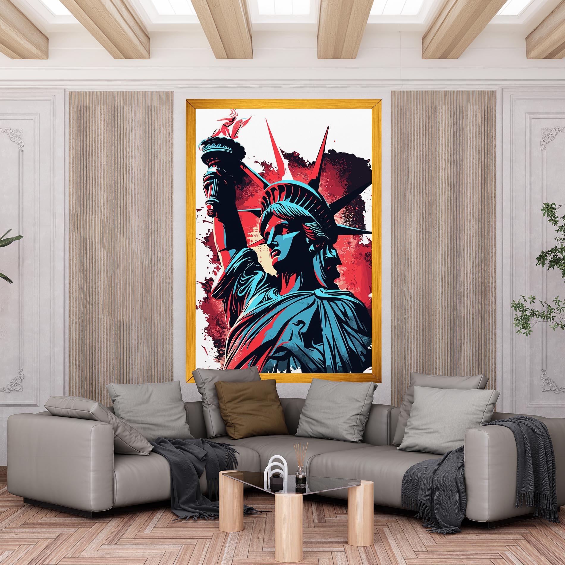 Tablou Canvas Liberty Statue Art mockup 6