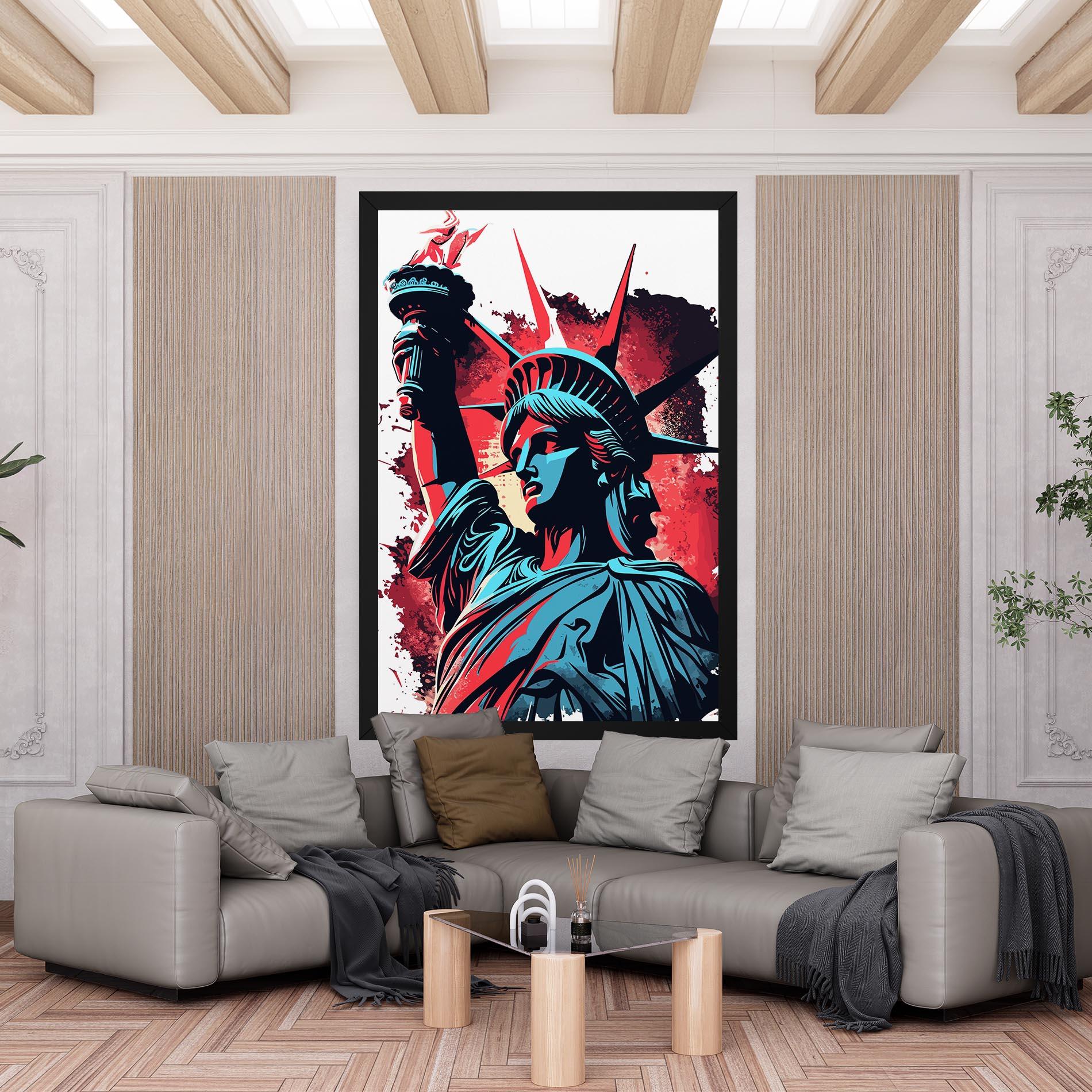 Tablou Canvas Liberty Statue Art mockup 6