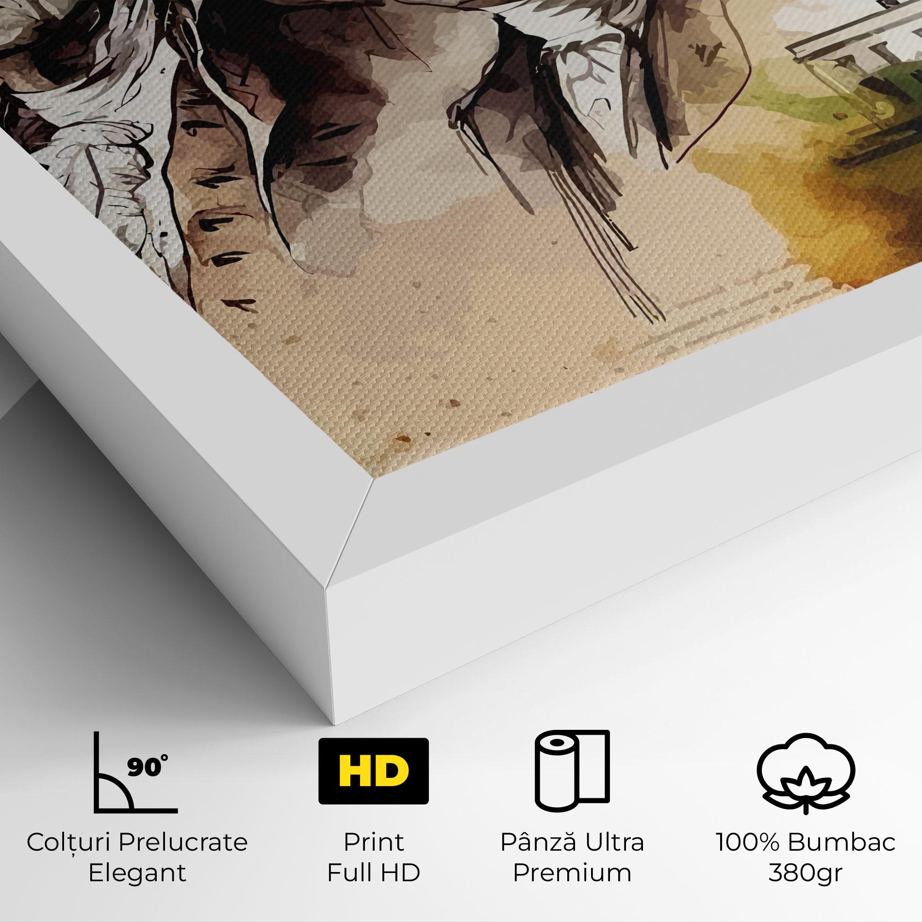 Tablou Canvas American Art Flag mockup 4