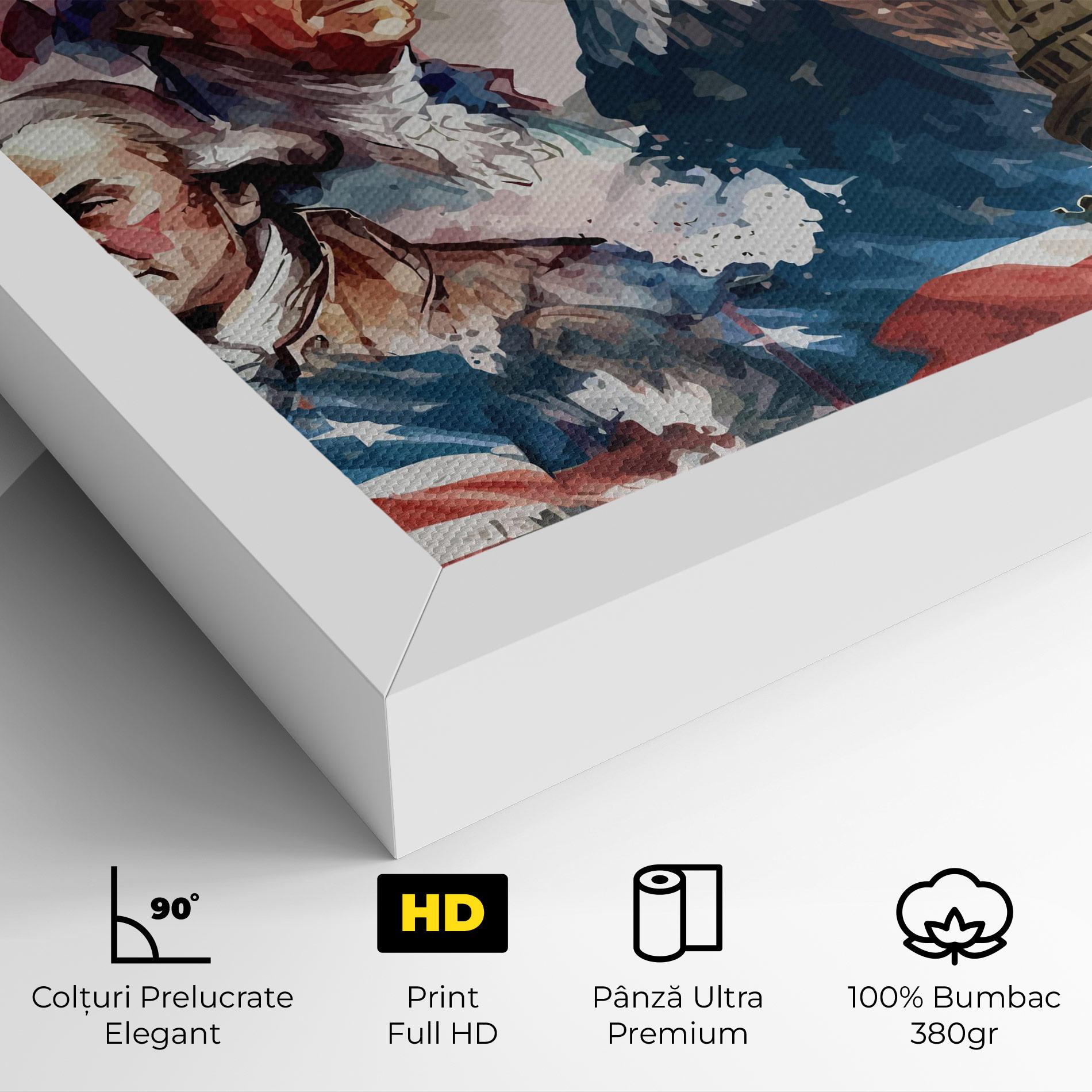 Tablou Canvas American Flag Art mockup 4
