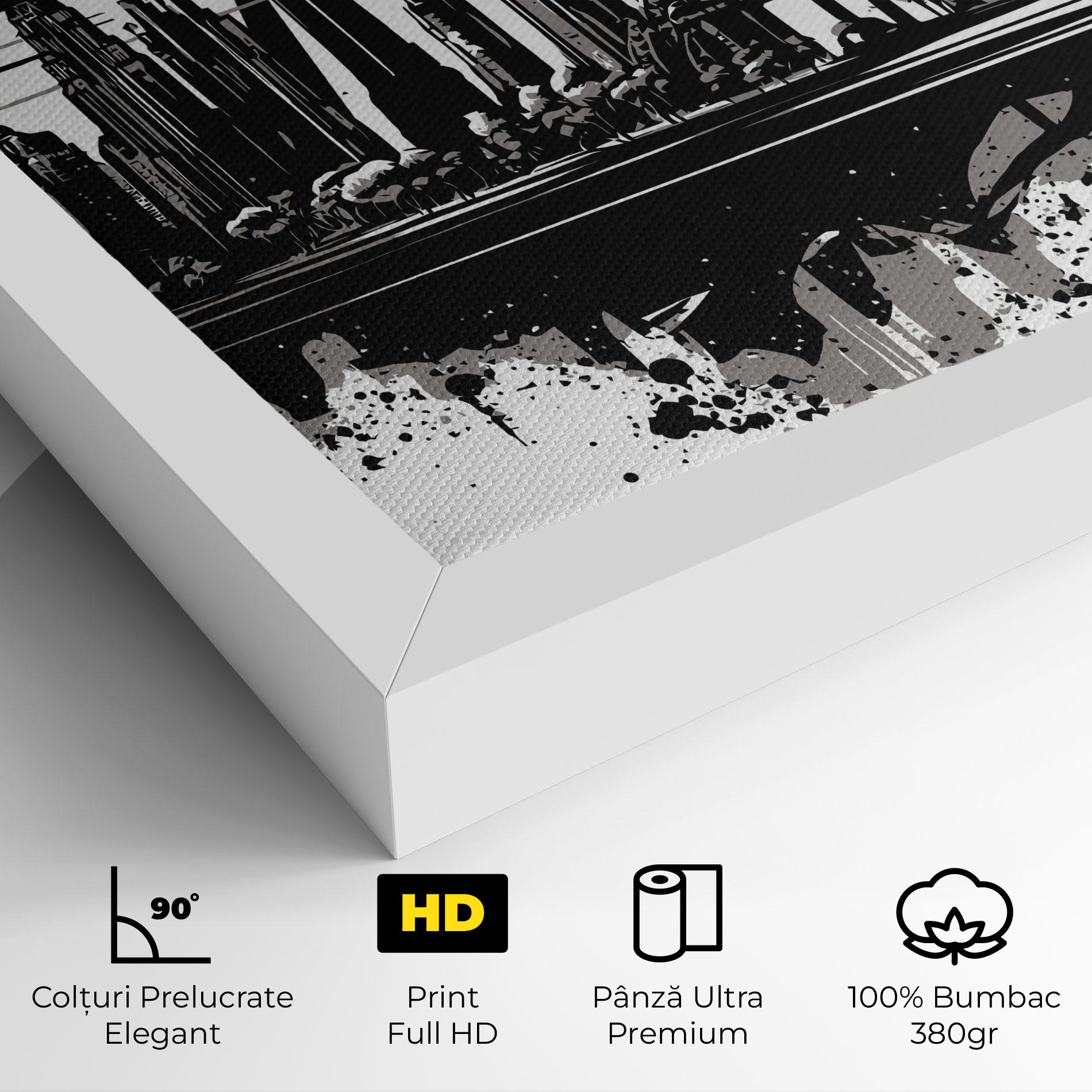 Tablou Canvas Black Ink City mockup 4