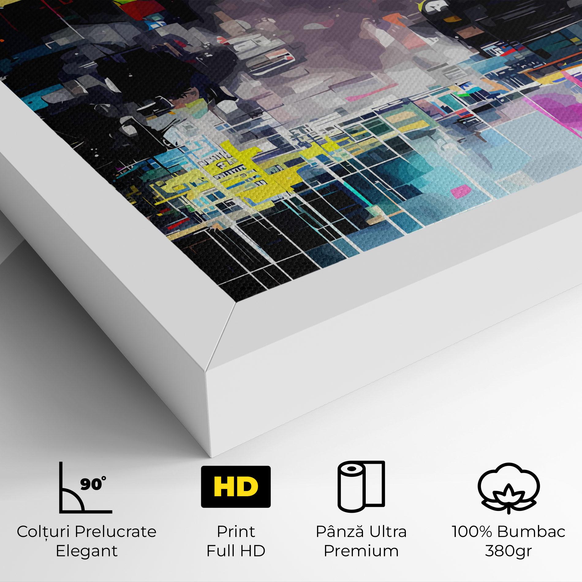 Tablou Canvas Grunge City Street mockup 4