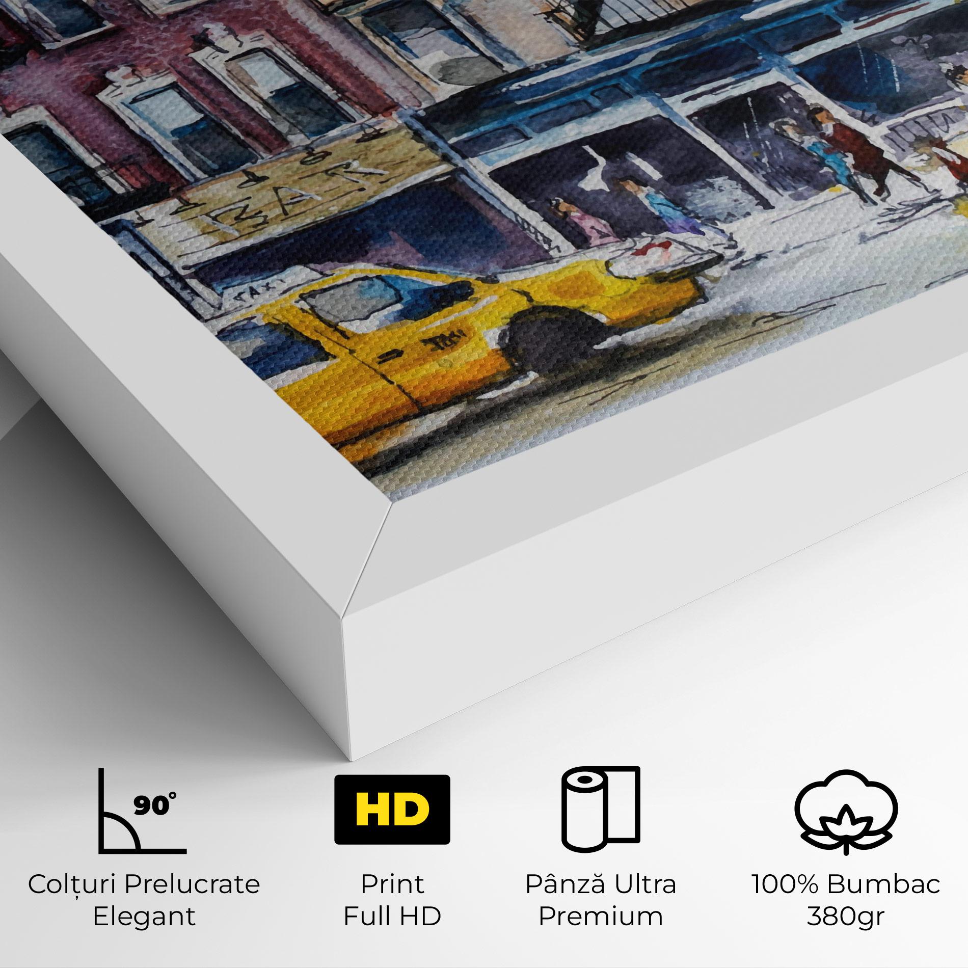 Tablou Canvas Newyork Taxi mockup 4