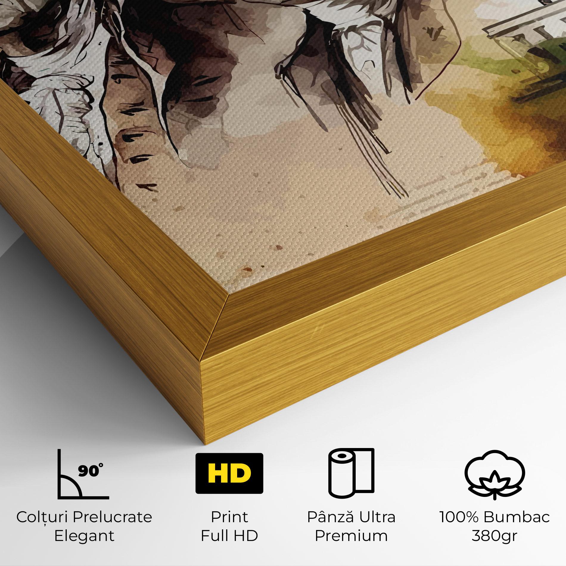 Tablou Canvas American Art Flag mockup 4